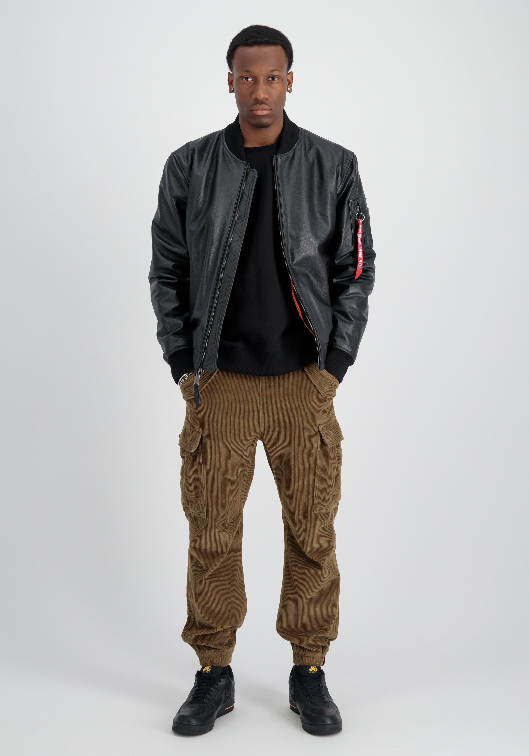 Thumbnail - Alpha Industries Lederjacke "Alpha Industries Men - Leather & Vegan Jackets MA-1 Leather LF"