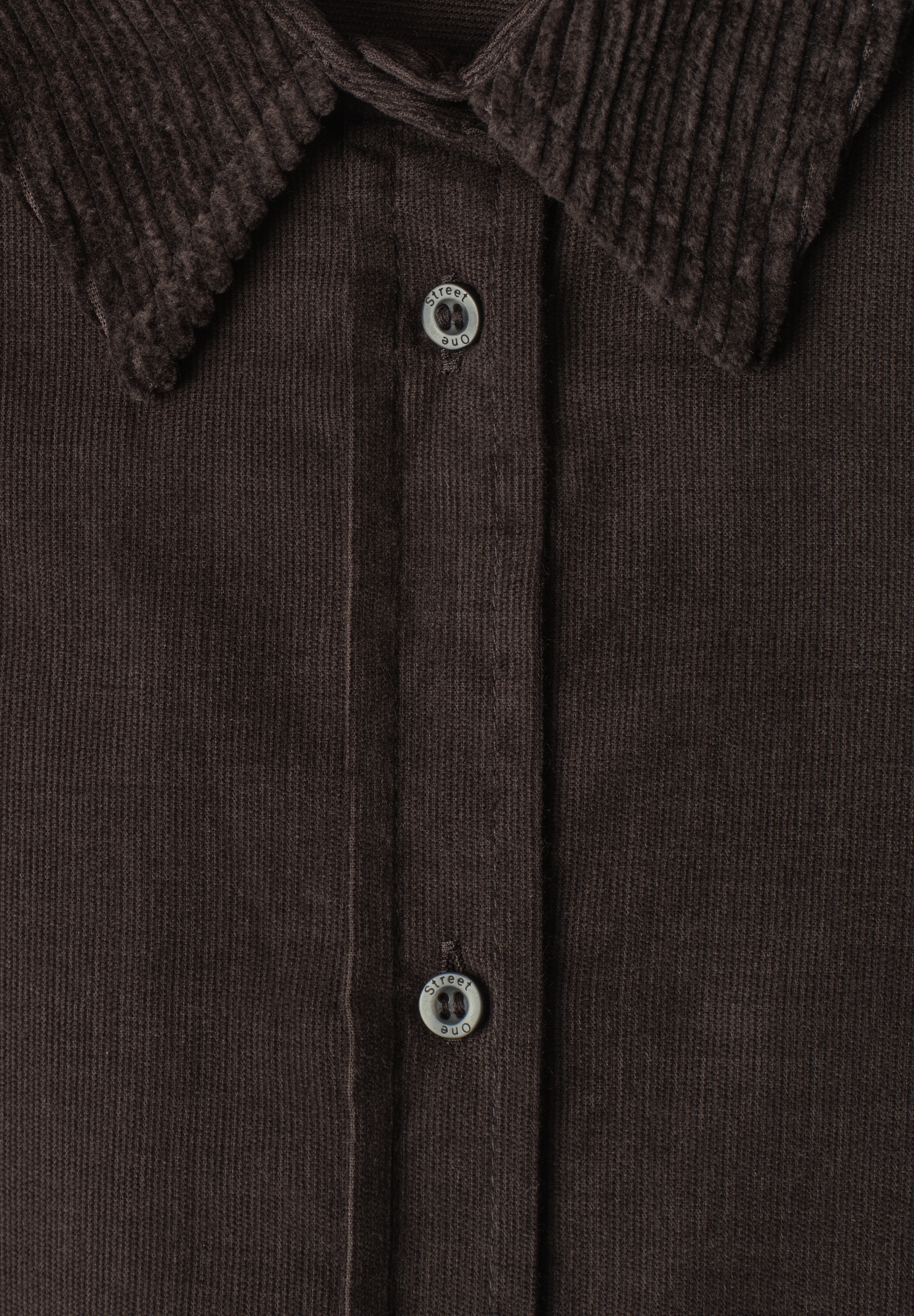 STREET ONE Hemdbluse in Cord-Optik