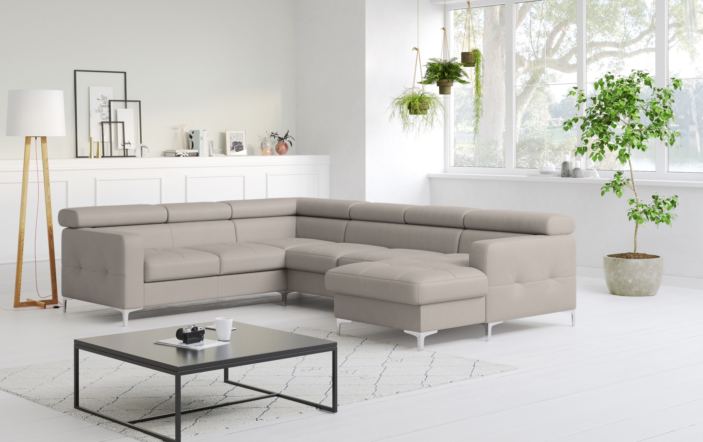 COTTA Wohnlandschaft "Sammy U-Form" mit Kopfteilverstellung, wahlweise mit günstig online kaufen