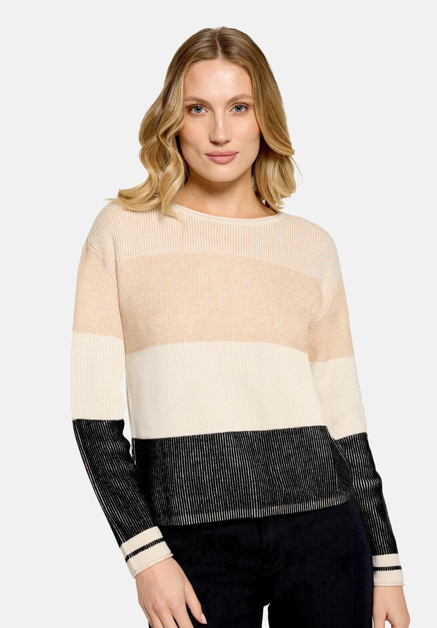 Betty Barclay Strickpullover »Damen mit Rippenstruktur« 1 tlg.