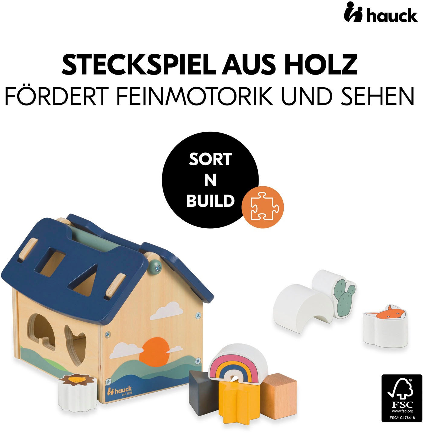 Hauck Steckspielzeug »Sort N Build«, FSC® - schützt Wald - weltweit