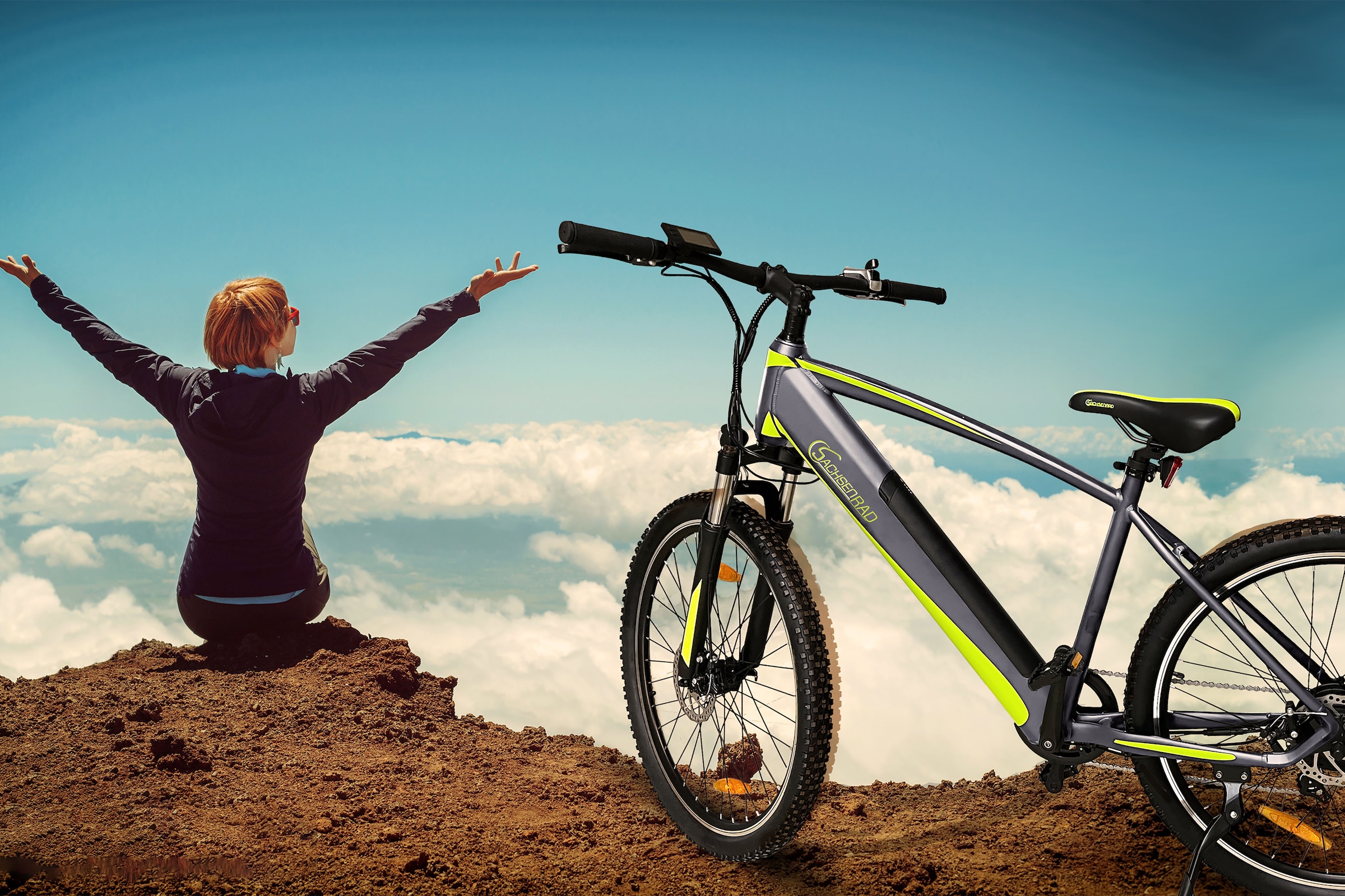 SachsenRad E-Bike »R8 Flex III«, 9 Gang, Shimano, Shimano Altus, Heckmotor 250 W, (mitgeliefertes, optionales Schutzblech mit integriertem Rücklicht), LCD-Steuerdisplay, Fahrmodus Pedelec, LED-
Beleuchtung