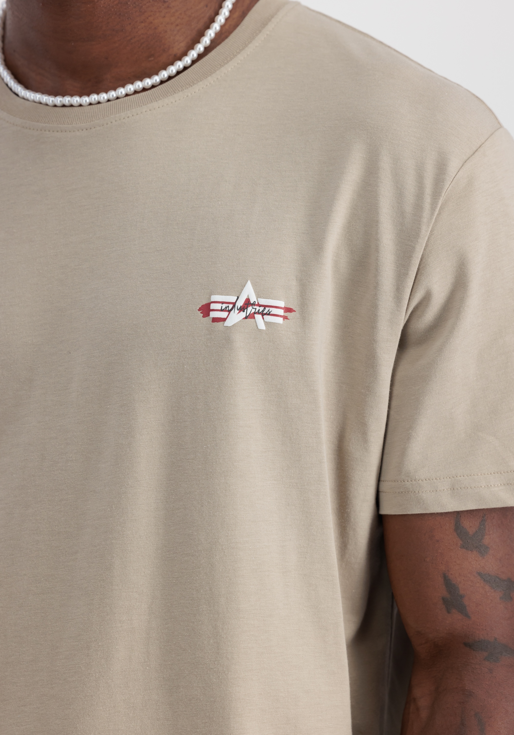 Alpha Industries T-Shirt »Alpha Industries Men - T-Shirts Signature Puff Print BP T«