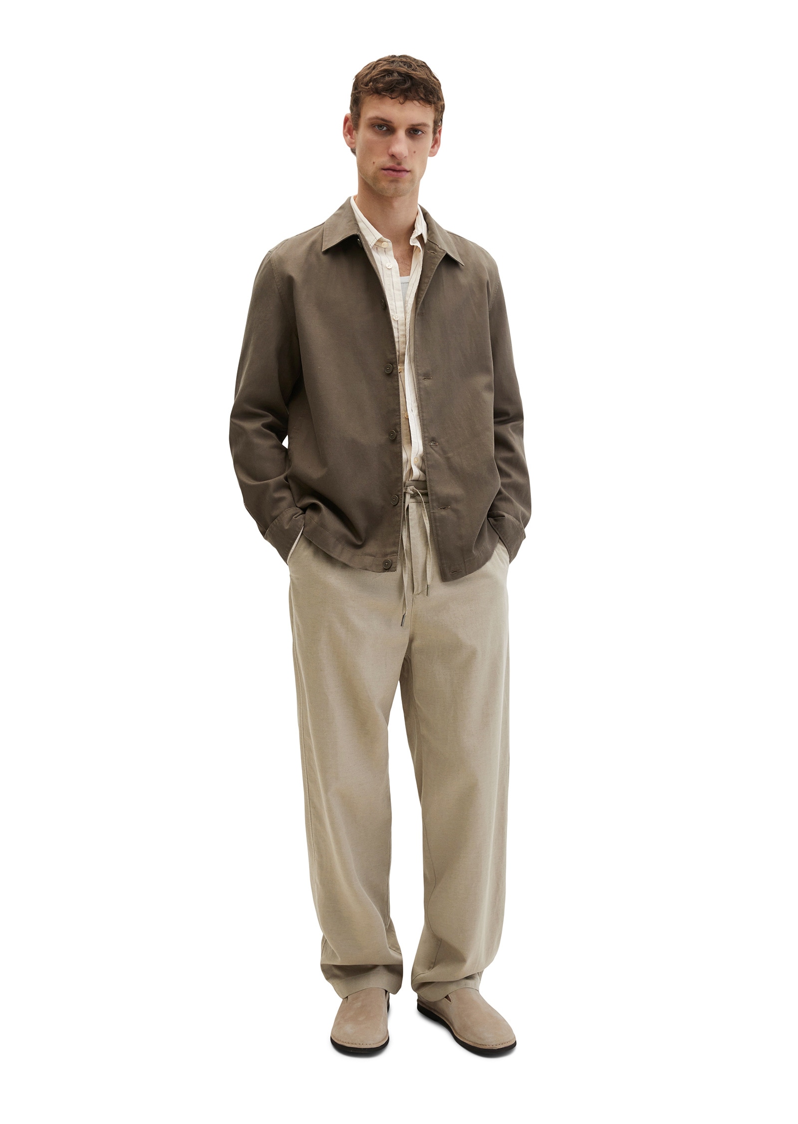 Marc O'Polo Kurzjacke »aus TENCEL™ Lyocell -Leinen-Mix« ohne Kapuze