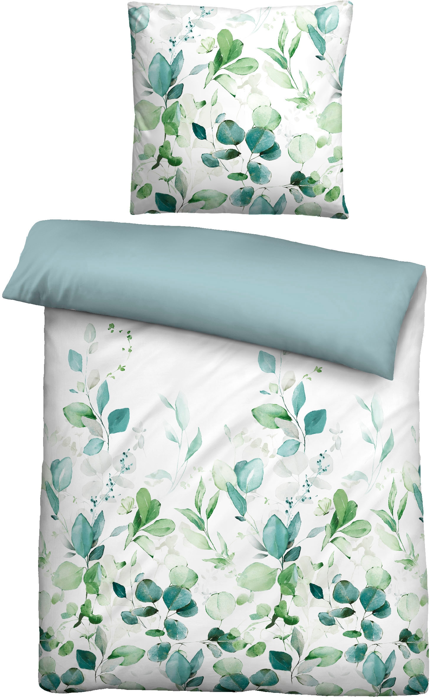 Biberna Wendebettwäsche "Marah" 2 Stk. glatte + seidenähnliche Oberfläche günstig online kaufen