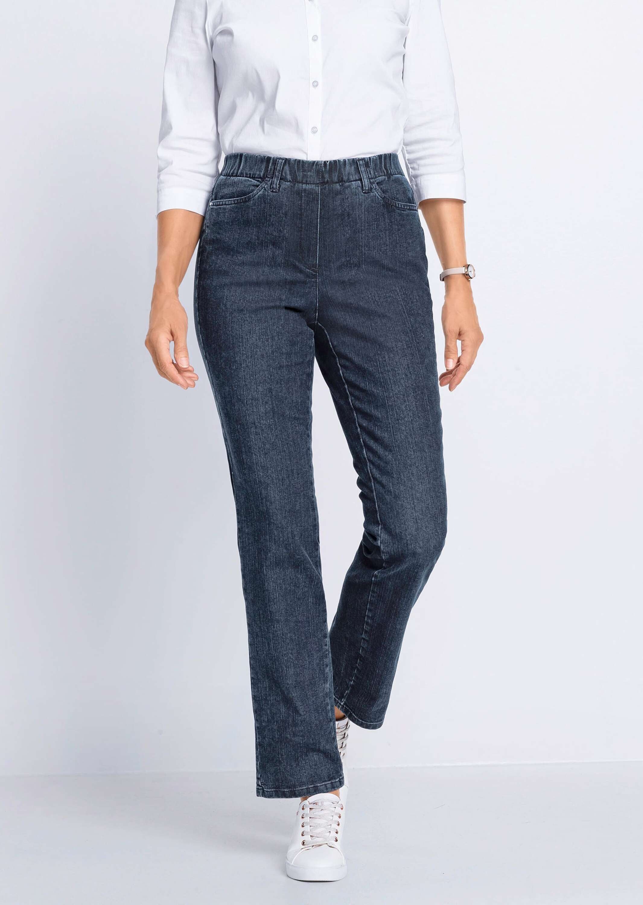 GOLDNER Regular-fit-Jeans "Klassische Jeansschlupfhose LOUISA" günstig online kaufen
