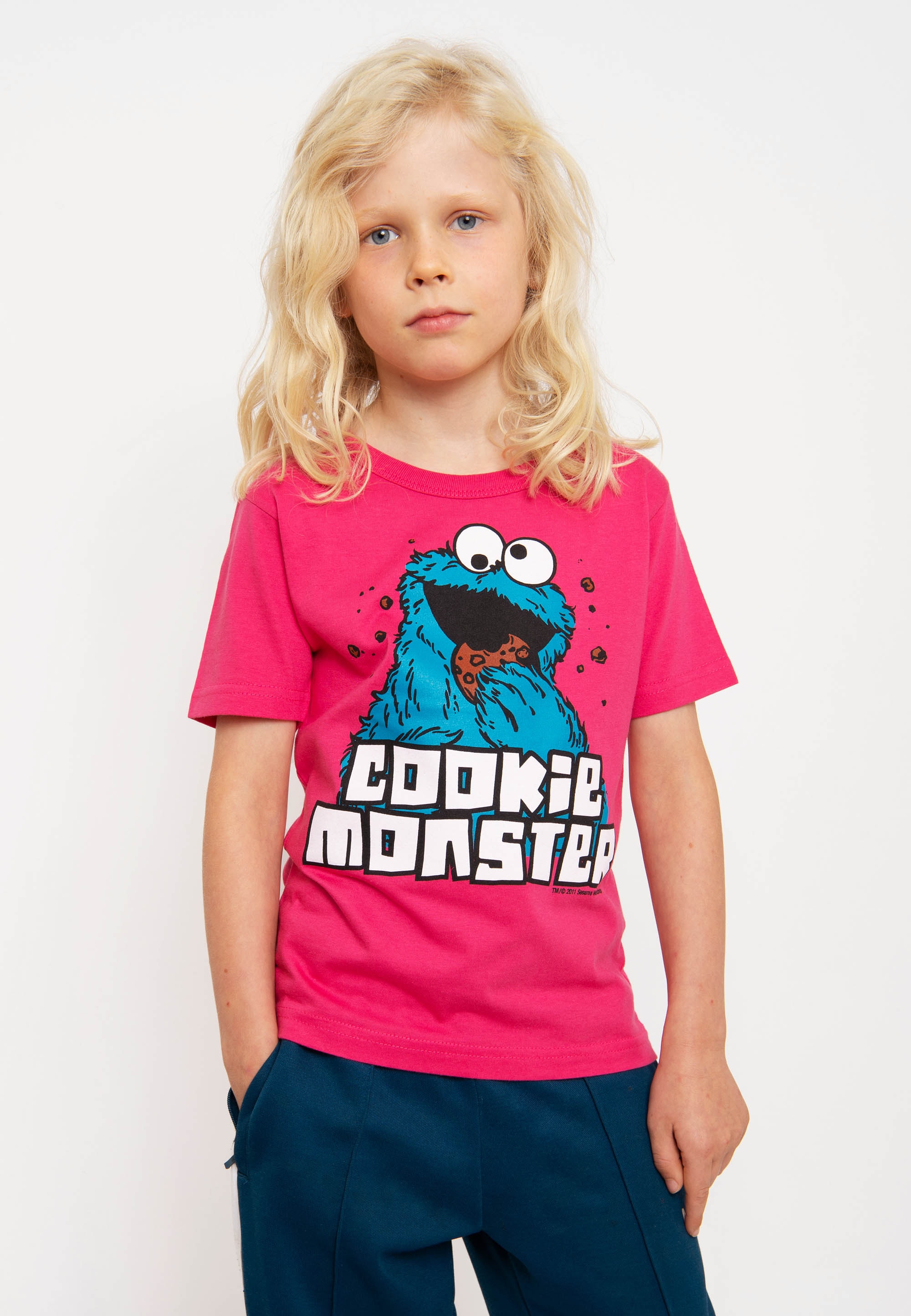 Krümelmonster«, LOGOSHIRT »Sesamstraße | BAUR coolem T-Shirt - mit Frontprint bestellen