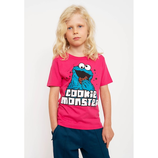LOGOSHIRT T-Shirt »Sesamstraße - Krümelmonster«, mit coolem Frontprint  bestellen | BAUR