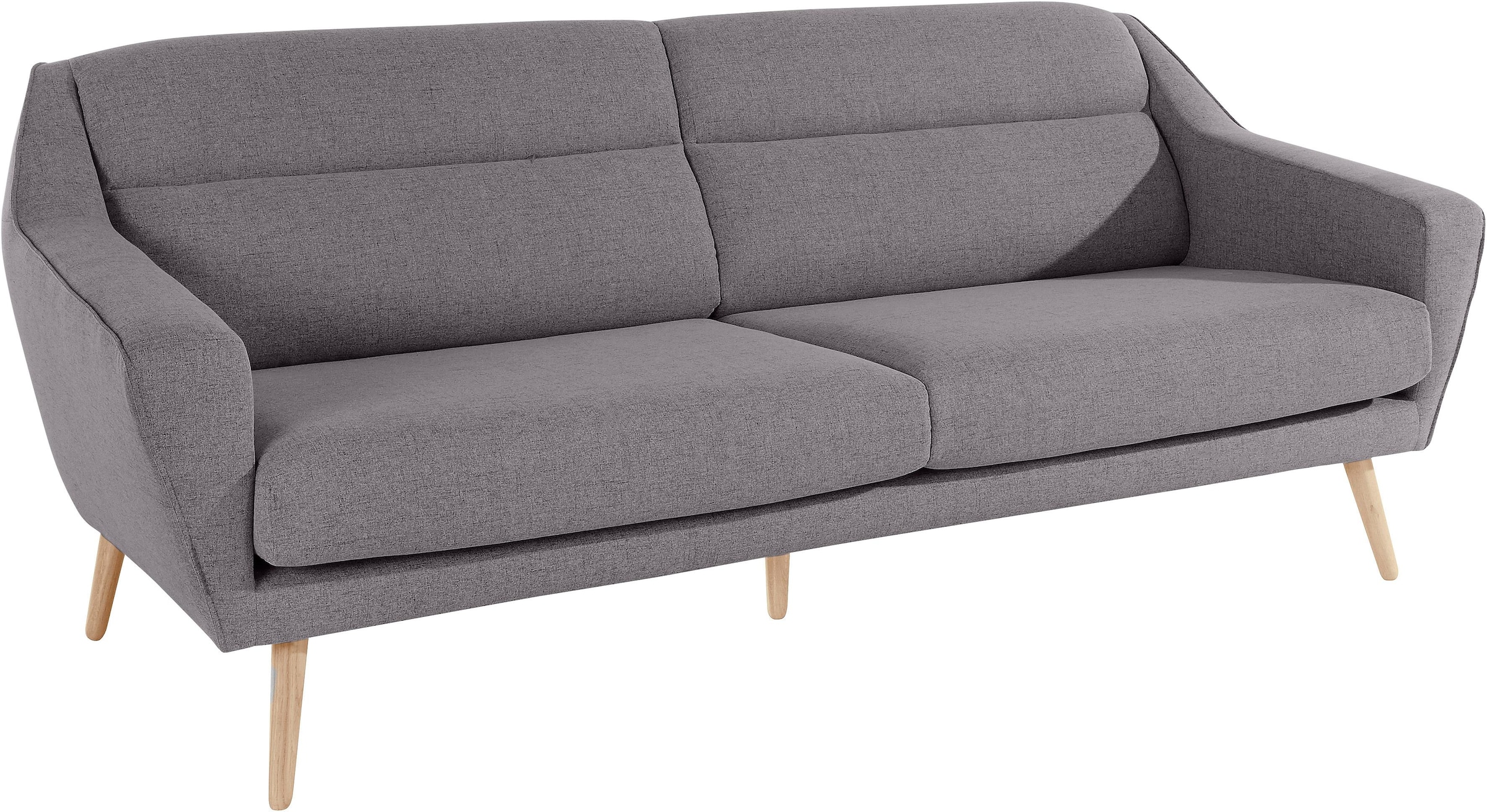 andas 3-Sitzer »Bille«, mit Naht im Rückenkissen und Eiche-Beinen, Design by Morten Georgsen