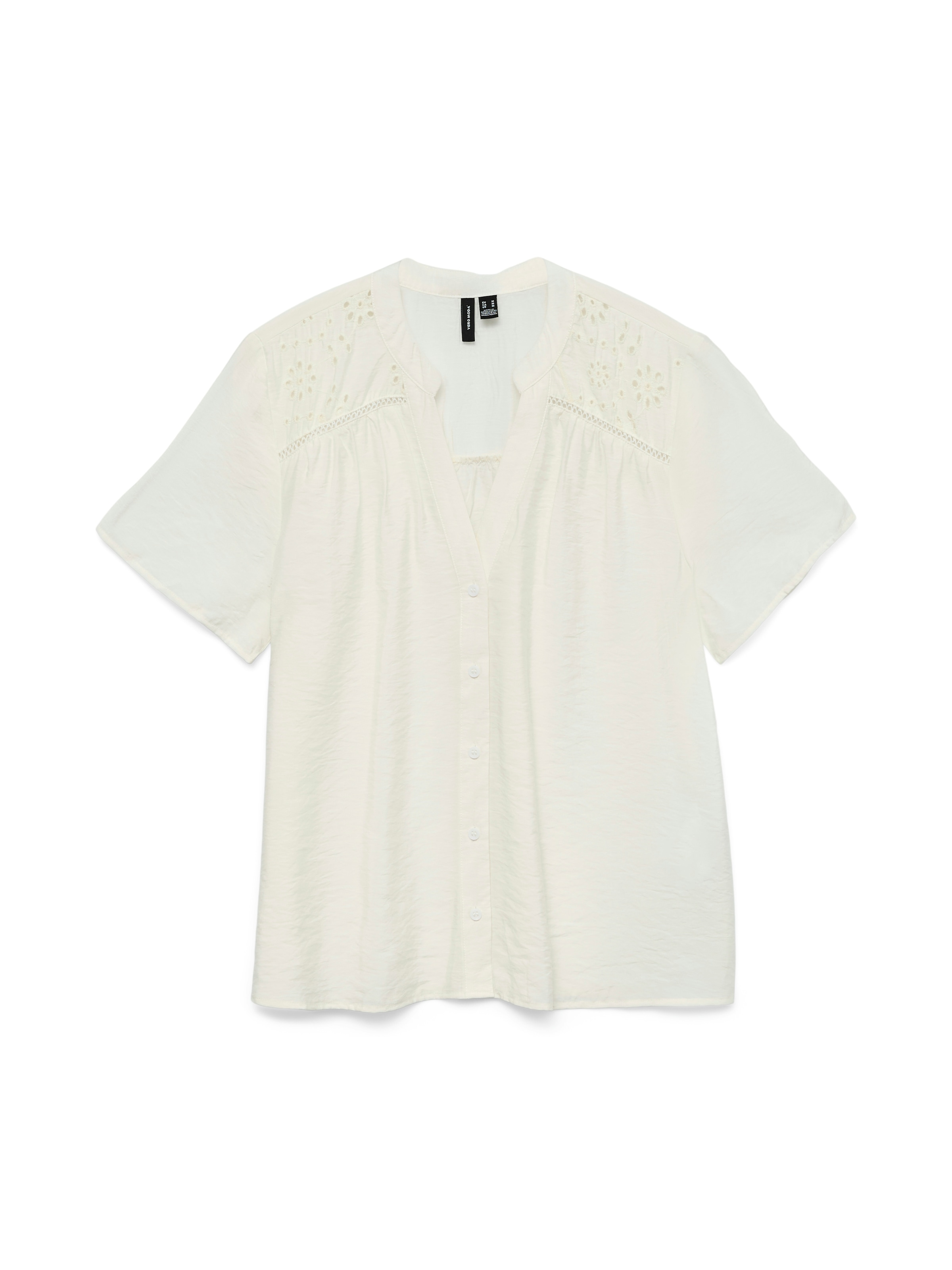 Vero Moda Kurzarmbluse »VMJOSIE SS EMB TOP WVN« Viskosemischung
