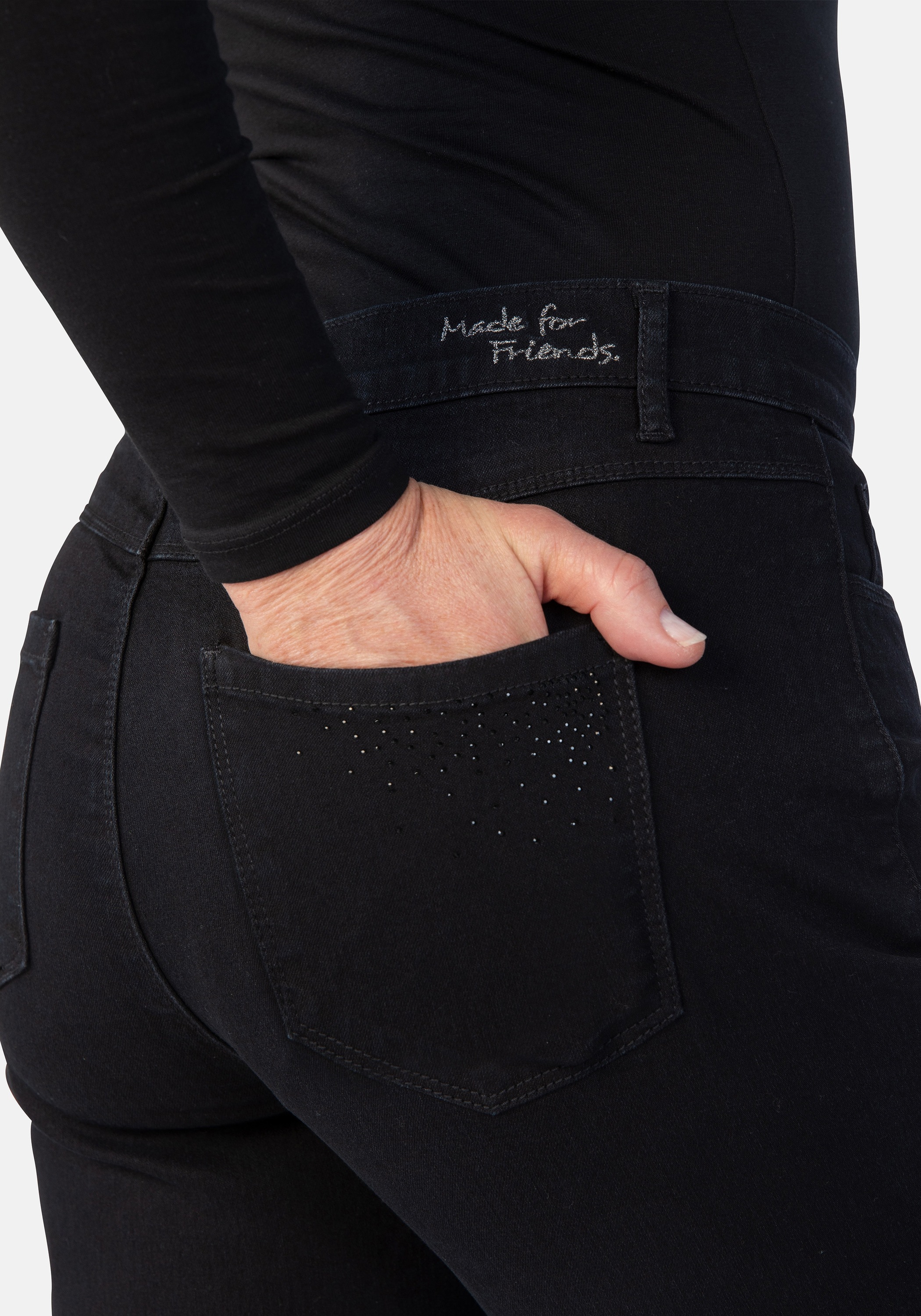 Thumbnail - STOOKER WOMEN 5-Pocket-Jeans "Nizza Denim Tapered Fit Jeans" Tapered Fit Casual Clean Wash Denim Jeans für Damen