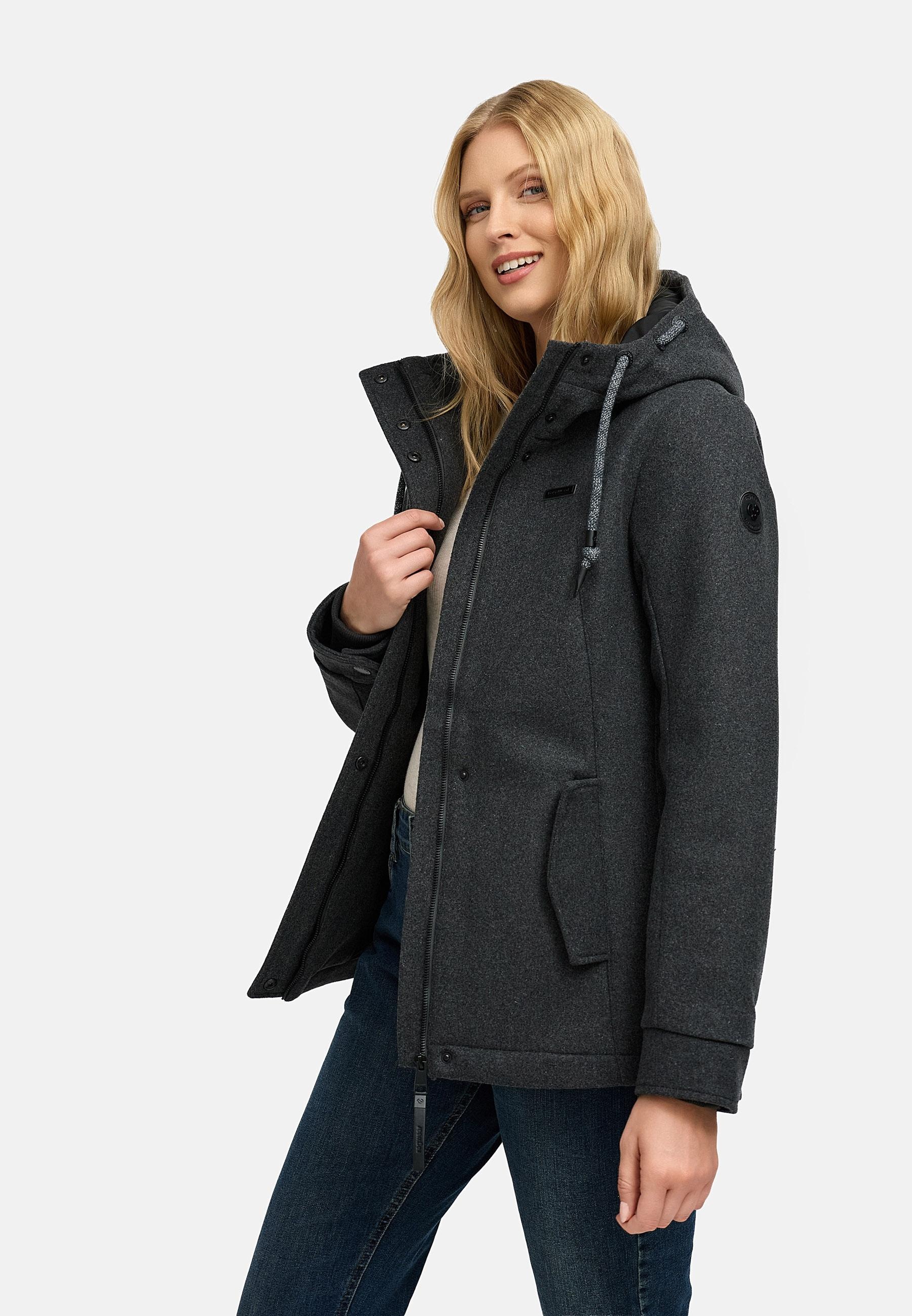 Ragwear Winterjacke »Monadde Felt YOUMODO«, mit Kapuze, Wasserfeste warme Jacke mit Kapuze
