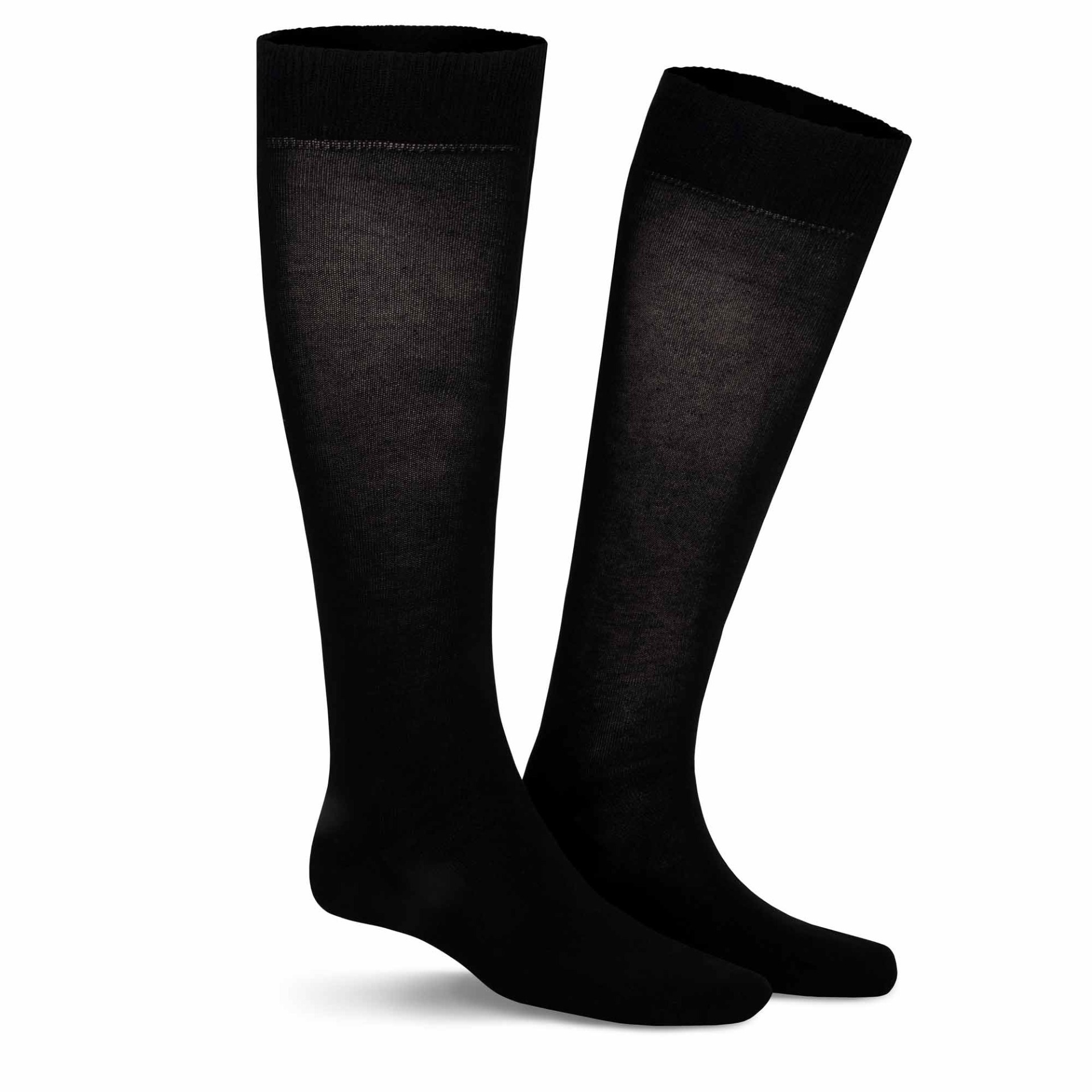 KUNERT Herren Kniestrümpfe "Kniestrumpf Richard", Gr. 47, schwarz, Obermaterial: 98% Baumwolle CO. 2% Elasthan EL., Socken