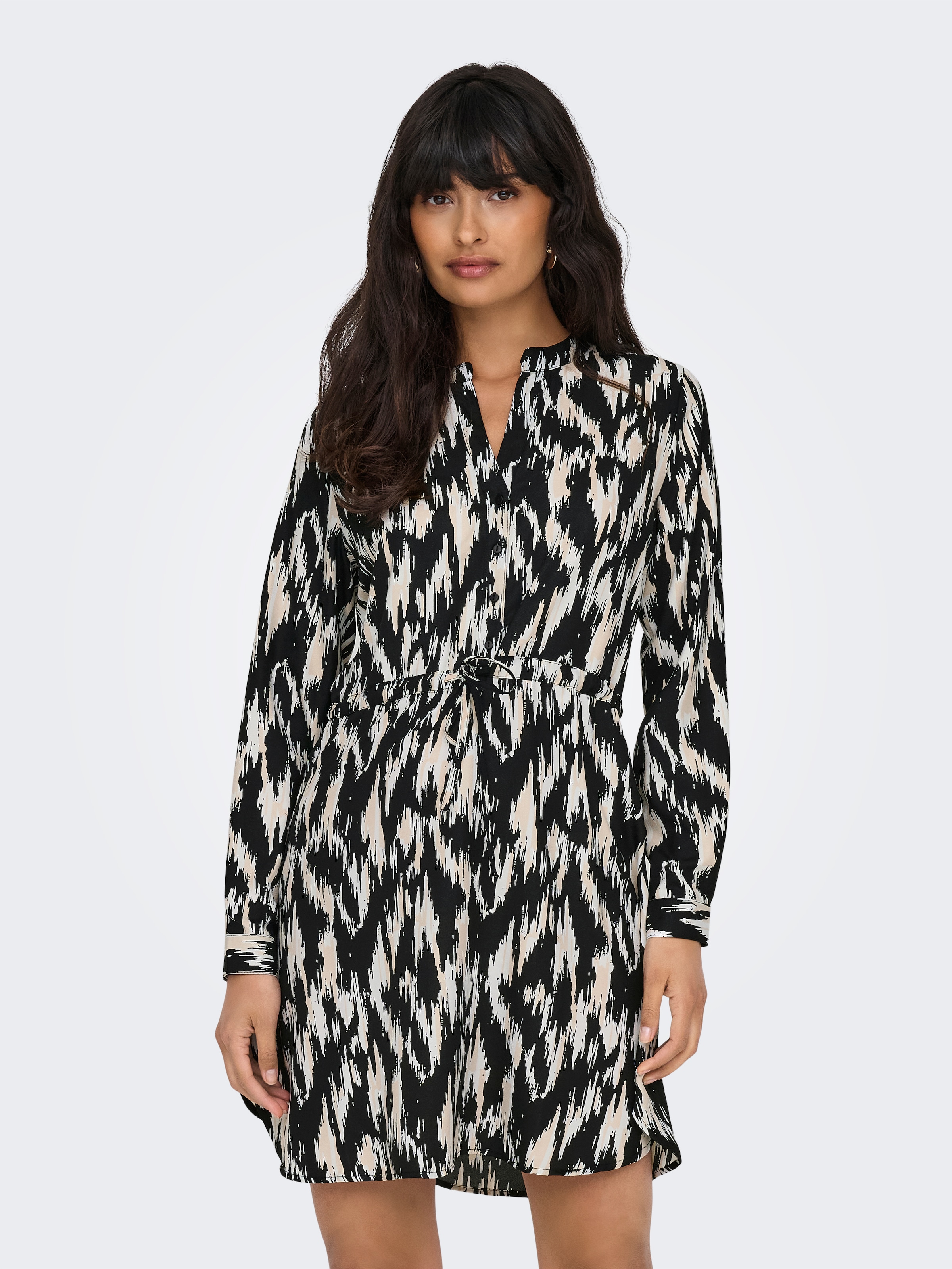 ONLY Druckkleid "ONLCORY L/S V-NECK TUNIC", Sommerkleid günstig online kaufen