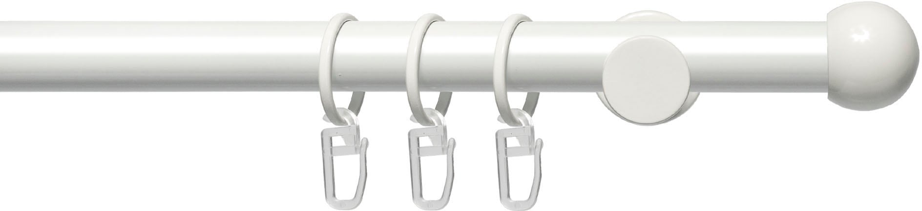 Liedeco Gardinenstange "Fertigstilgarnitur 20 mm Power Kugel" Ø 20 mm 1 läu günstig online kaufen