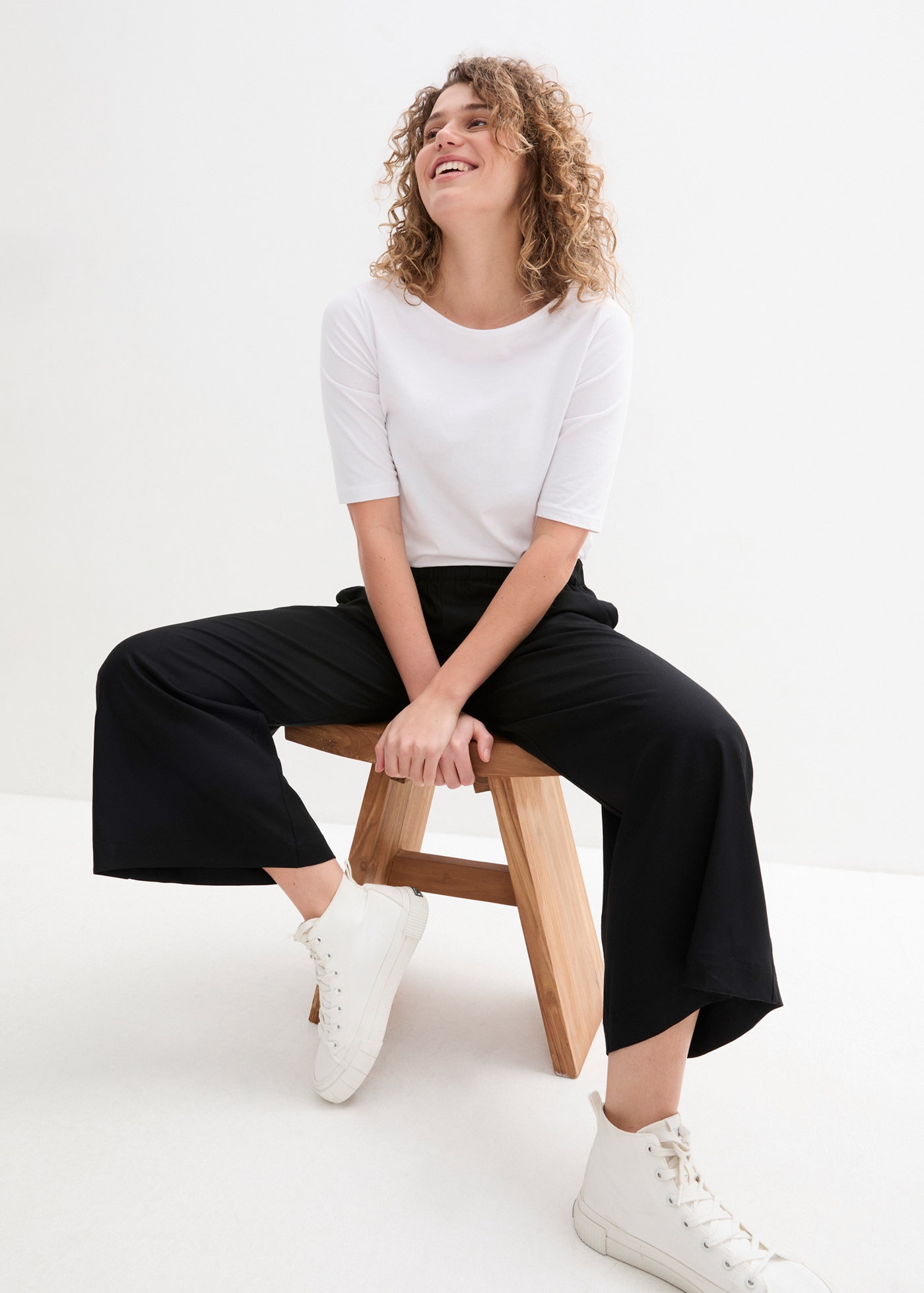 bonprix Culotte »Weite Culotte aus nachhaltiger Viskose«  Weite Culotte aus nachhaltiger Viskose