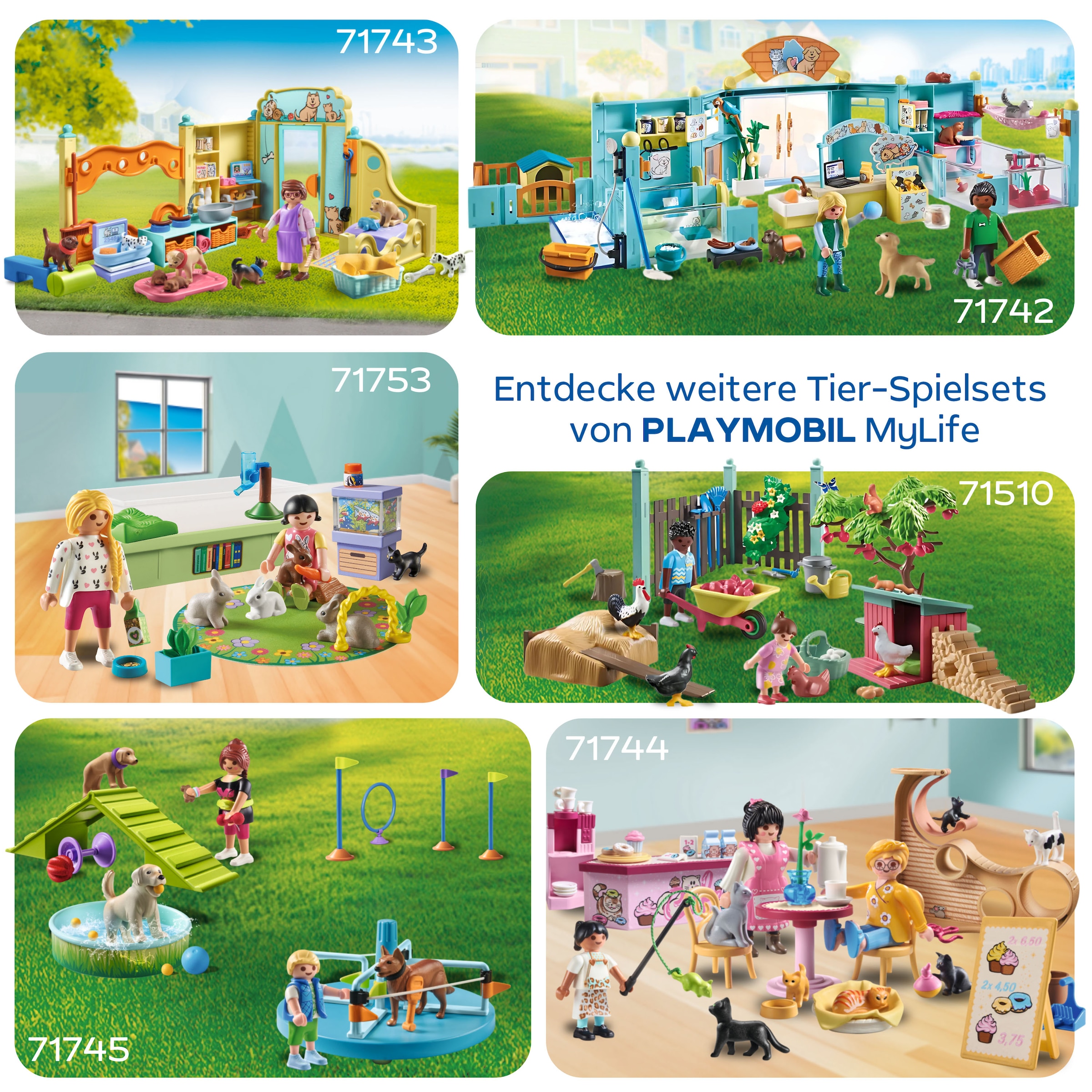 Playmobil® Konstruktions-Spielset »Familie mit Hasen (71753), Playmobil My Life«, (30 St.)