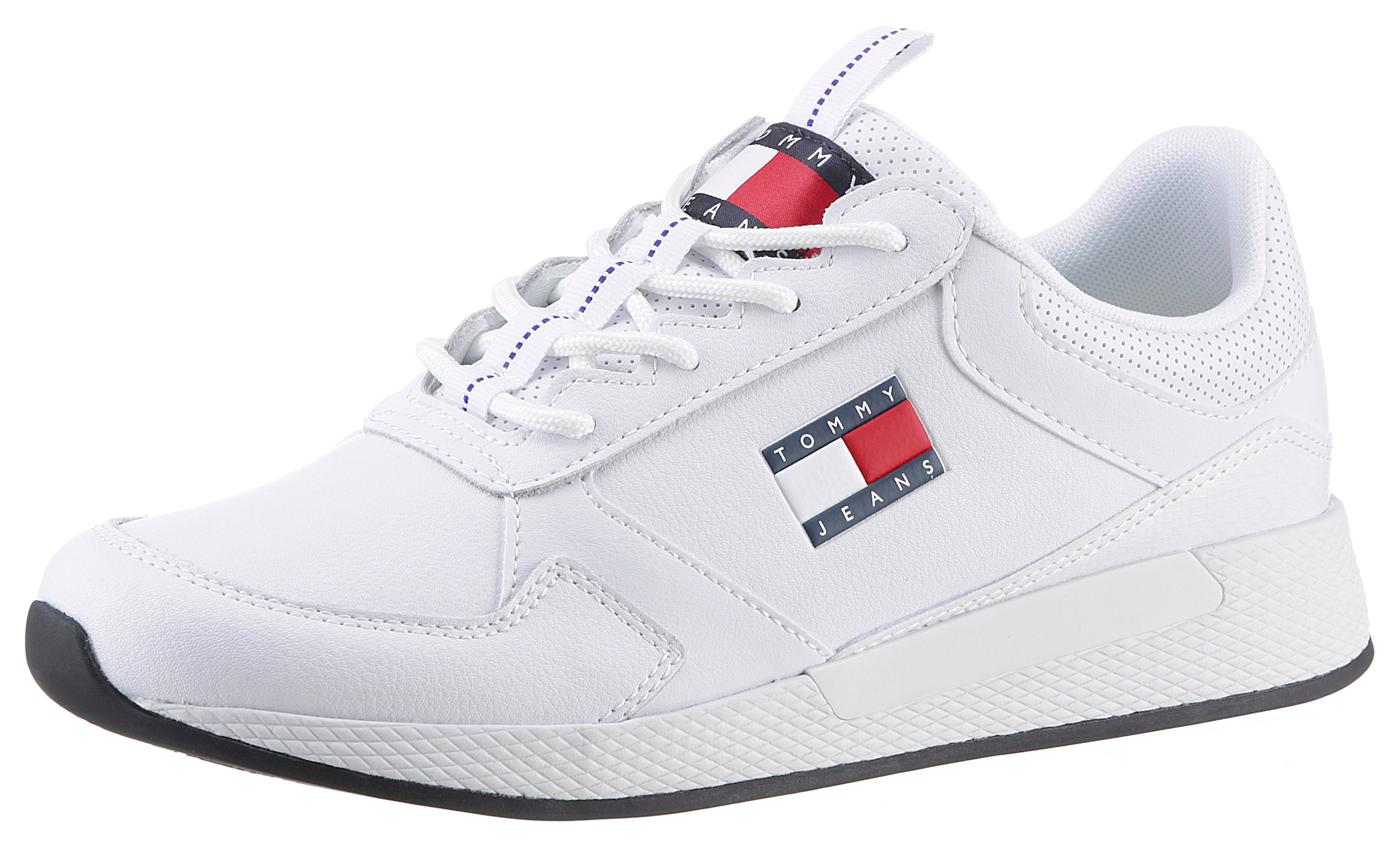 Tommy Jeans Sneaker »TOMMY JEANS FLEXI RUNNER«, mit seitlicher Logoflagge, Freizeitschuh, Halbschuh, Schnürschuh