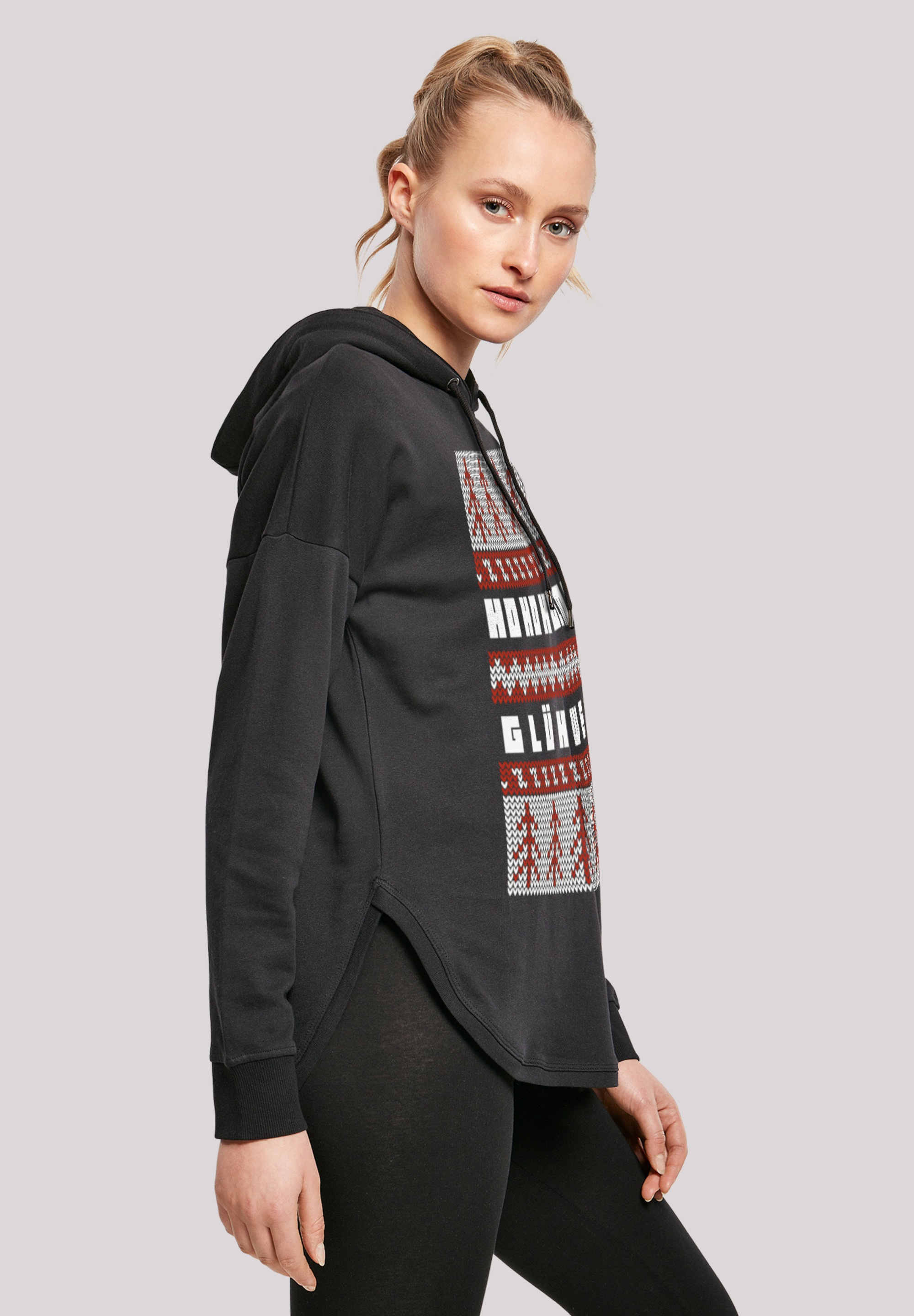 F4NT4STIC Kapuzenpullover »Ho Ho Hol mir Glühwein Weihnachten«, Print