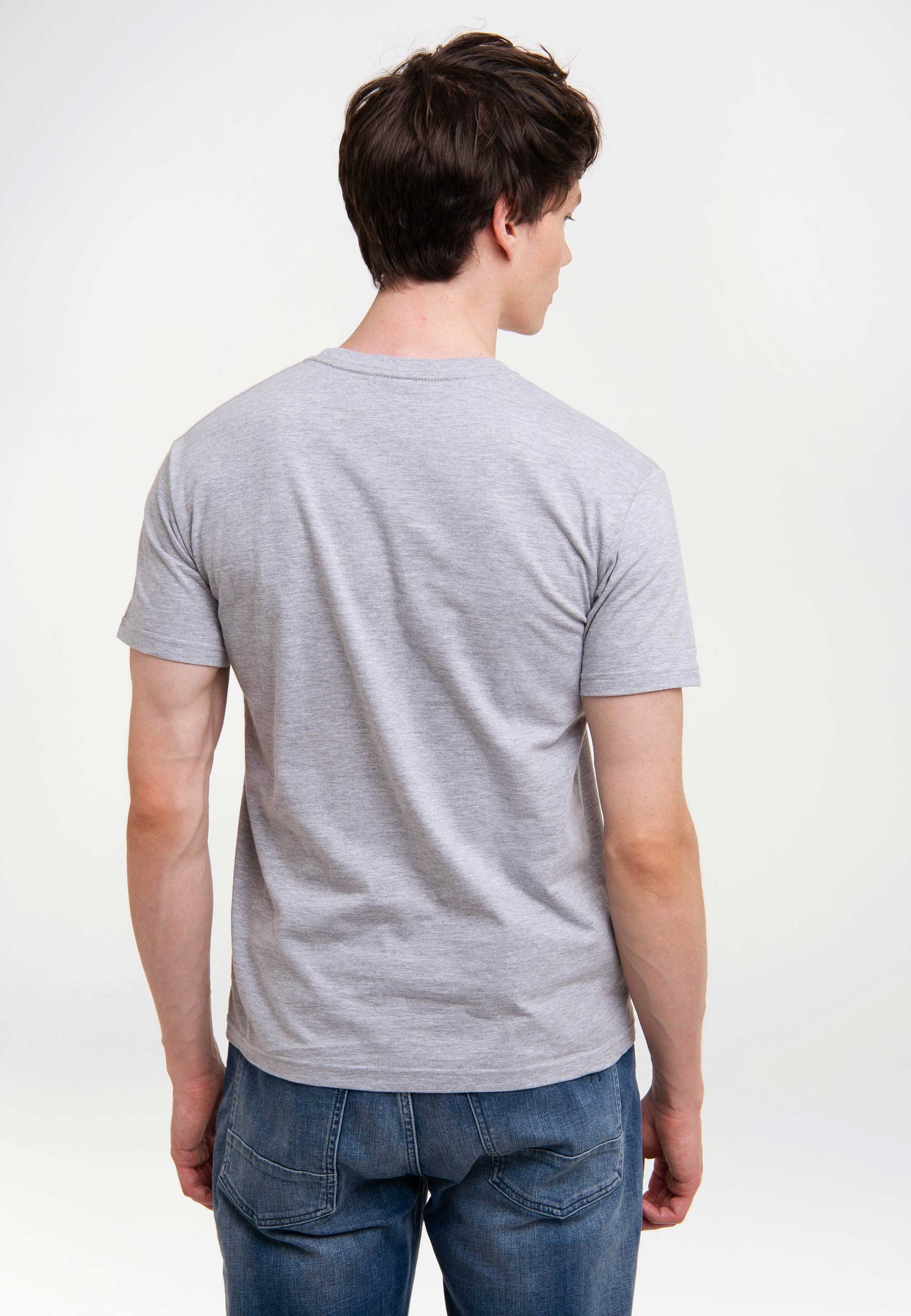 Logoshirt Sesamstrasse Krümelmonster T-Shirt Grey 3XL 3