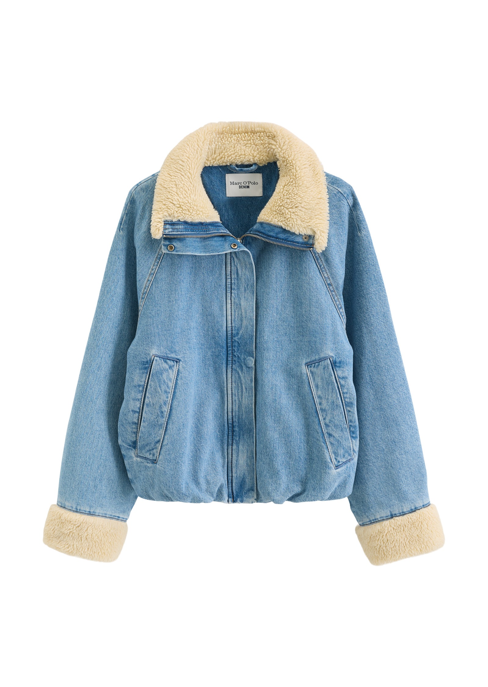 Marc O'Polo DENIM Jeansjacke »mit Futter in Lammfell-Optik«
