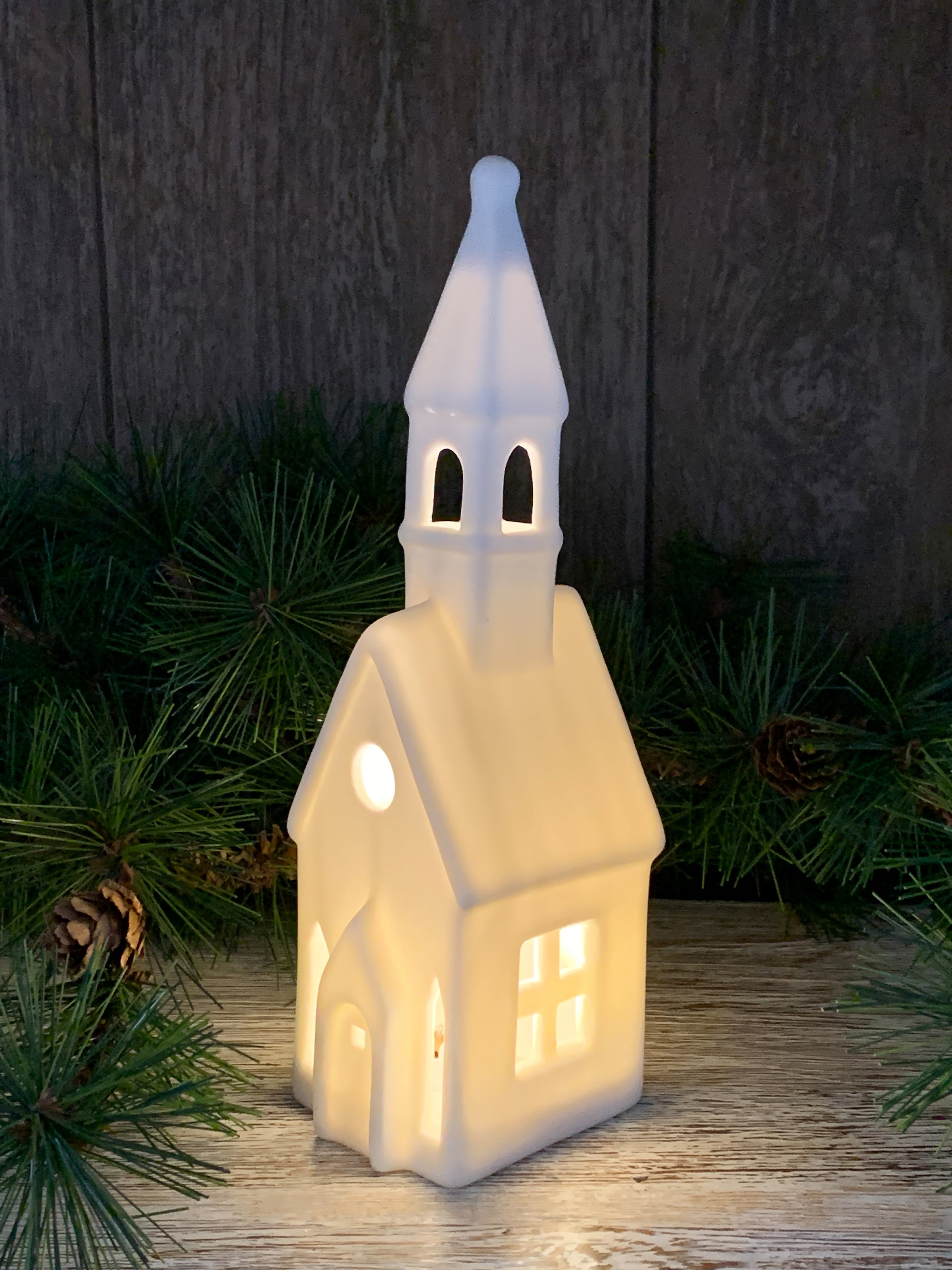LED Biskuitporzellan, mit my home bestellen BAUR »Salome, Weihnachtsdeko«, aus Weihnachtsdorf | Beleuchtung