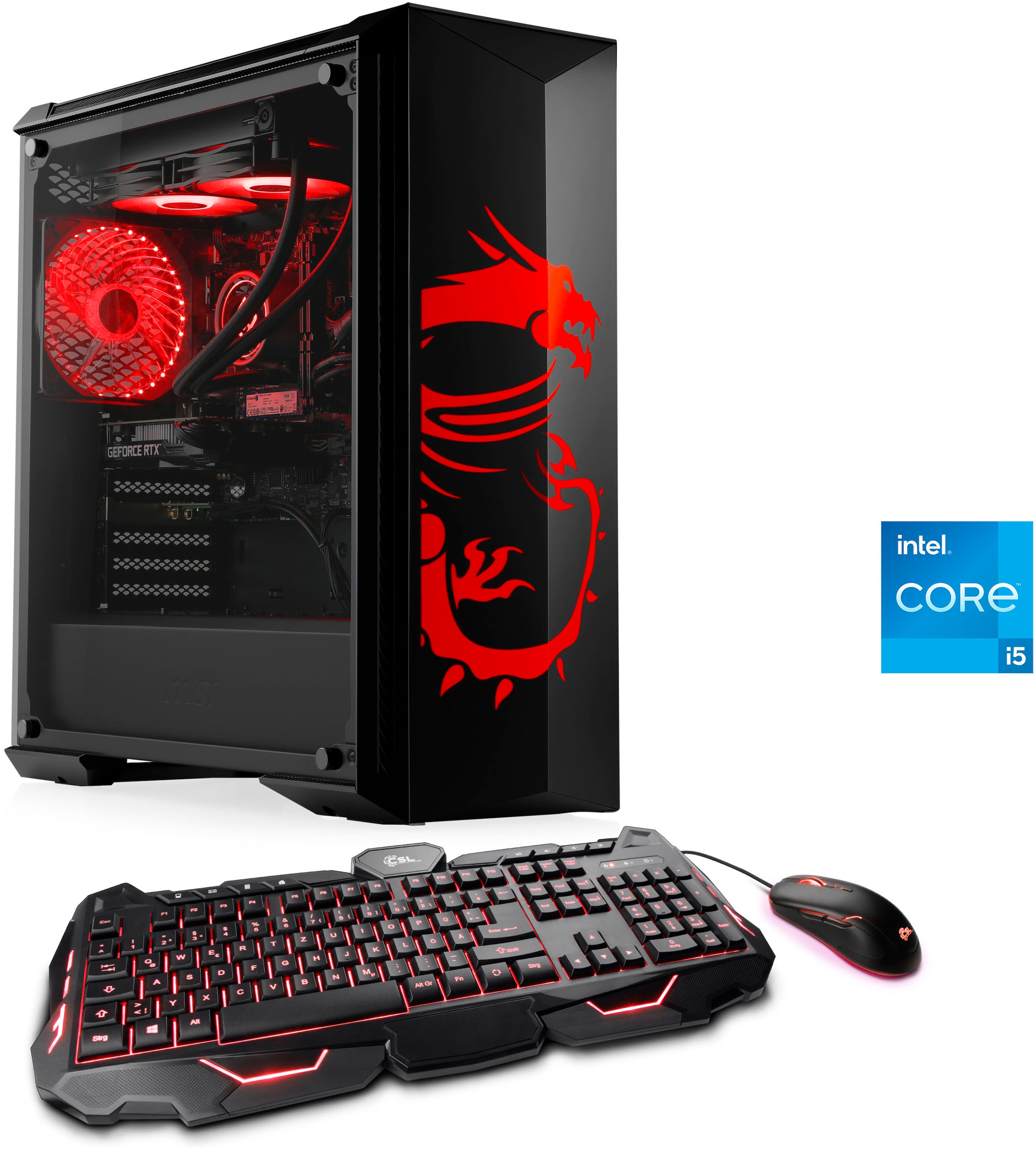 Gaming-PC-Komplettsystem »HydroX V29559 MSI Dragon Advanced Edition«