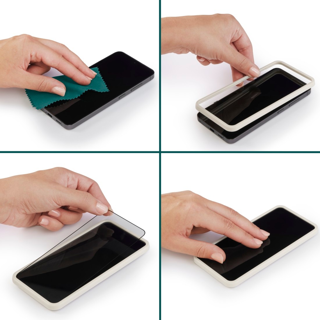 Hama Displayschutzglas »Display Schutzglas für Samsung Galaxy A27 5G« 9H-Härte, Fullscreen, HD-Transparenz, Anti-Fingerabdruck