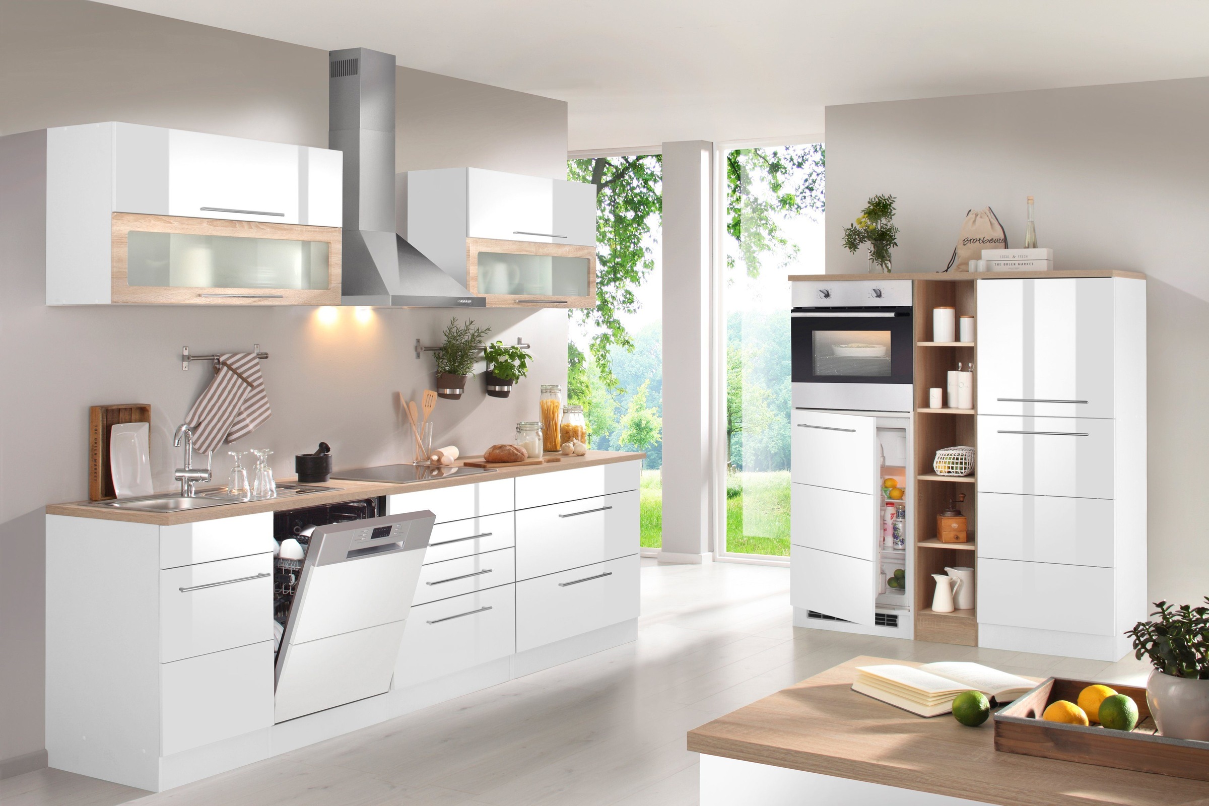 HELD MÖBEL Seitenschrank "Wien", Breite 60 cm, Höhe 165 cm, Türanschlag wec günstig online kaufen
