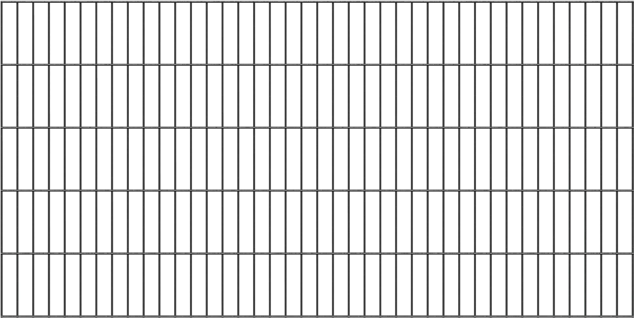 Alberts Doppelstabmattenzaun "Doppelstab-Gittermatte 6/5/6", LxH: 200x100 c günstig online kaufen