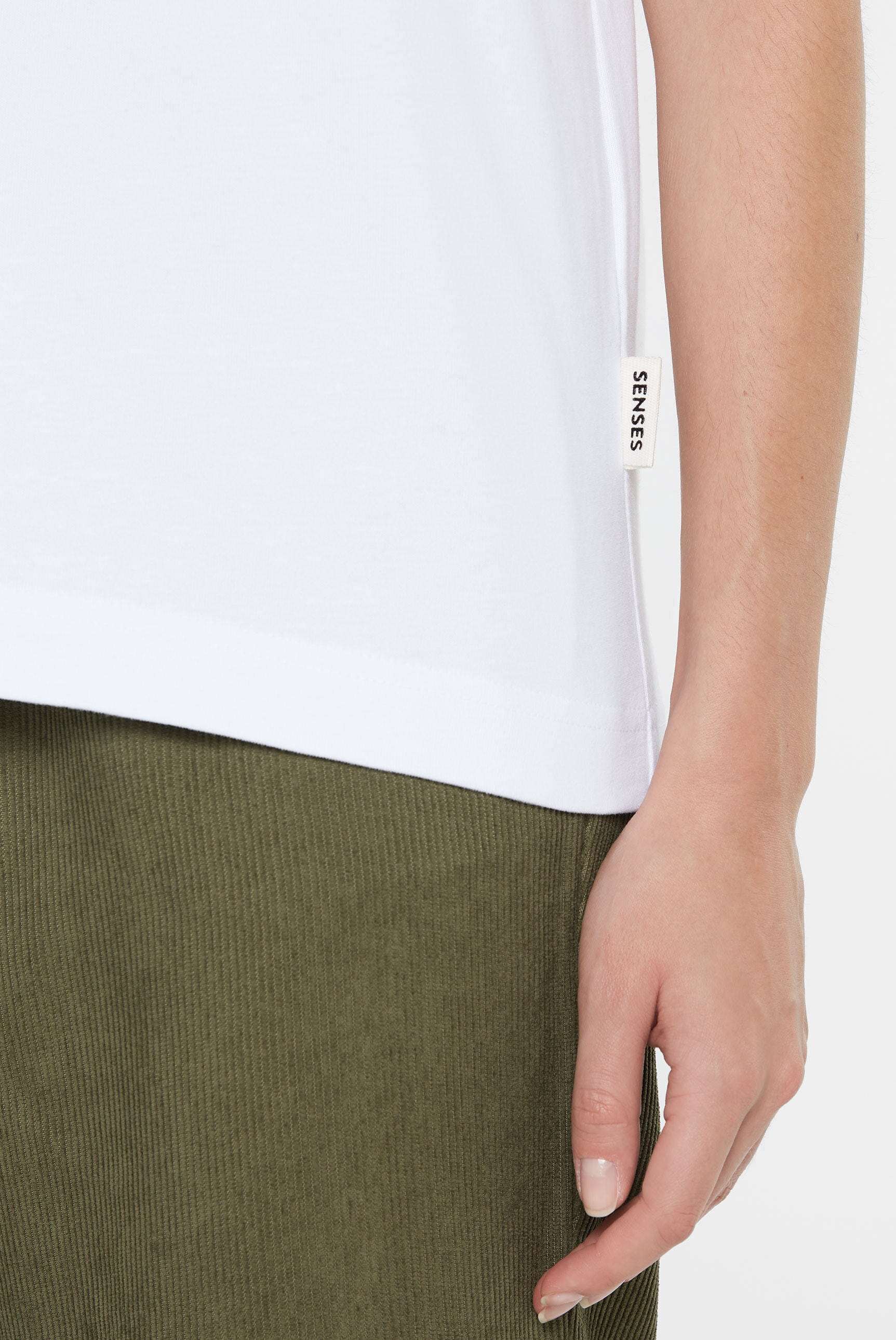 SENSES.THE LABEL Rundhalsshirt, aus Baumwolle