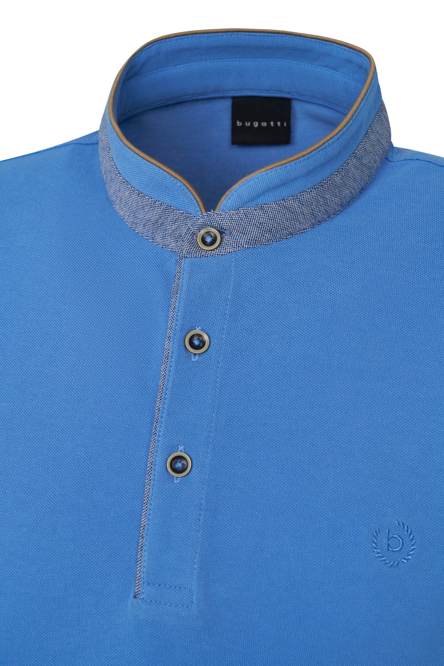 bugatti Poloshirt, mit Stehkragen