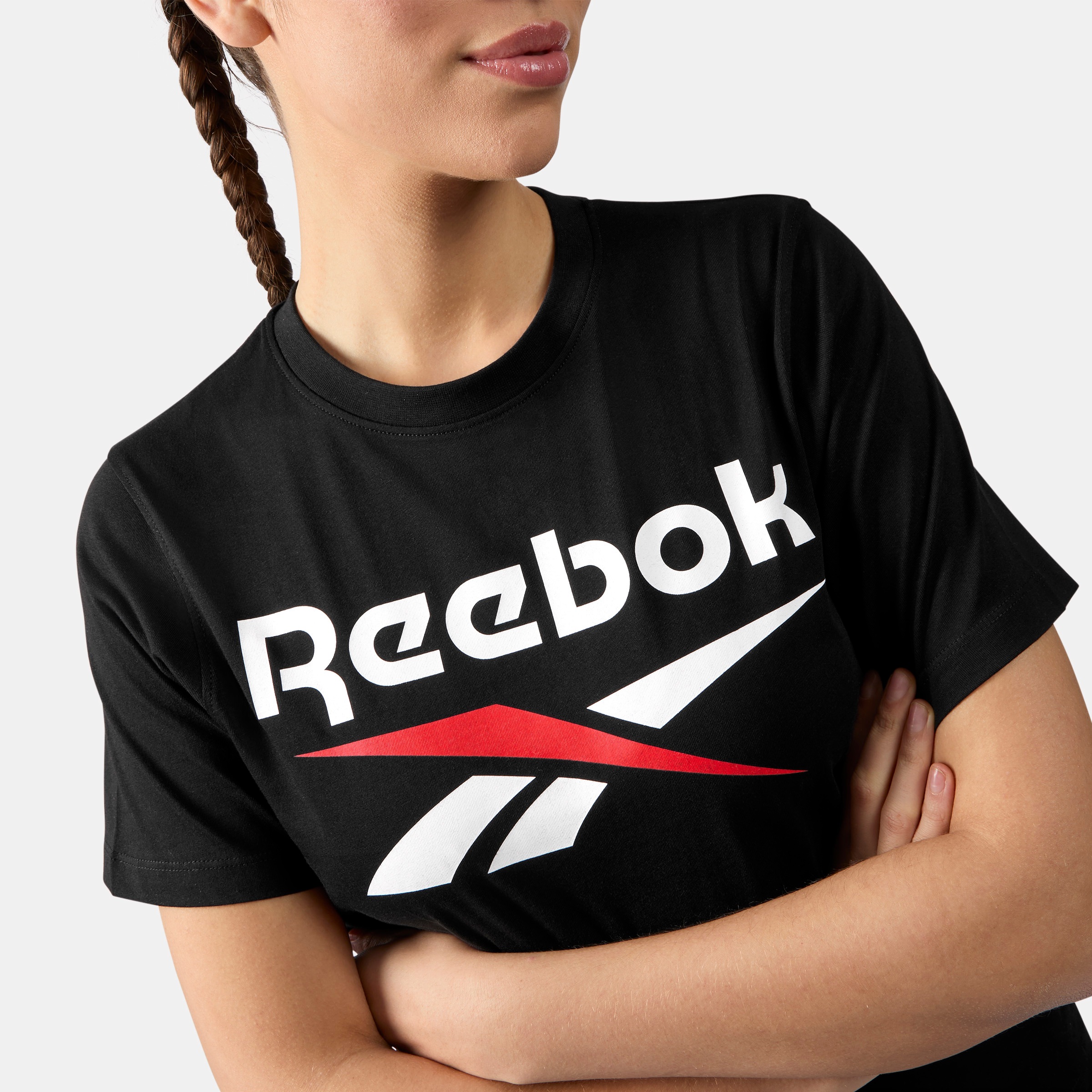 Reebok T-Shirt »WREN 2 COLOUR LOGO CREW SS TEE« für Erwachsene geeignet, in den Größen XS bis XXL erhältlich