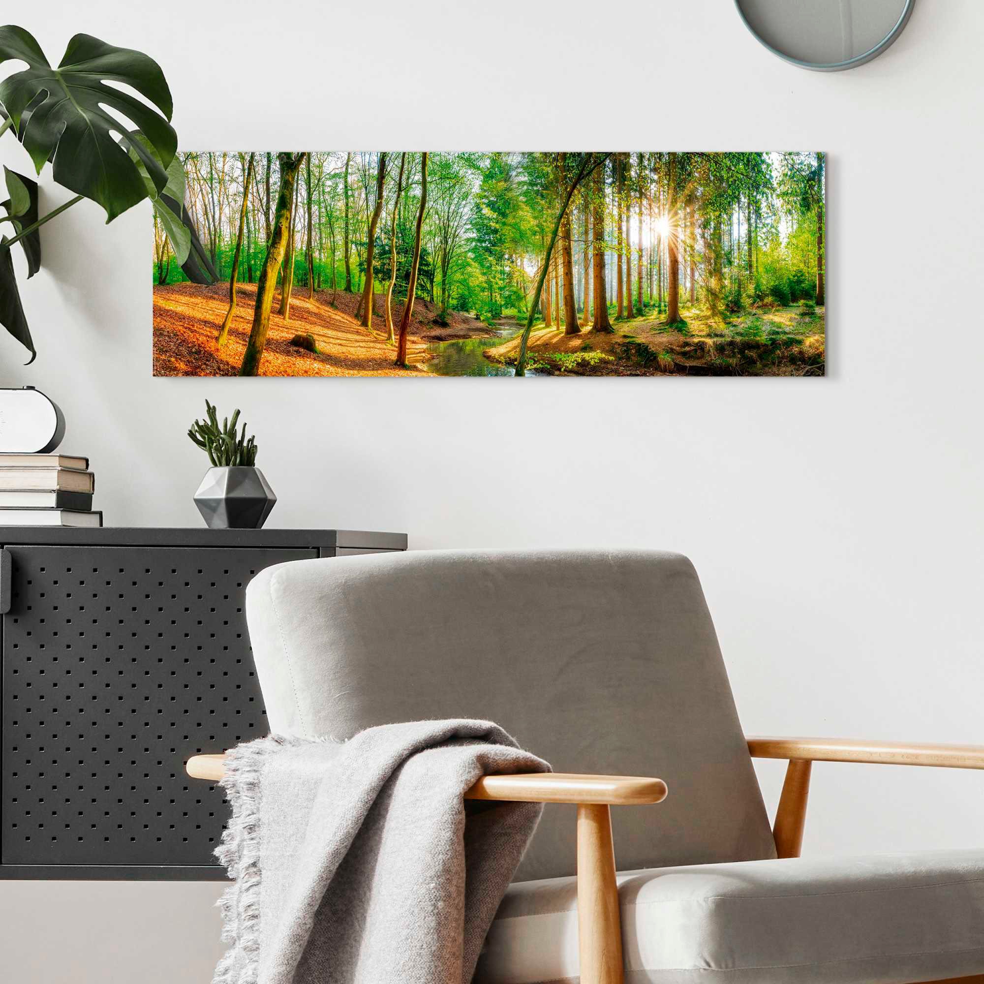 Reinders Deco-Panel "Sonniger Wald" günstig online kaufen