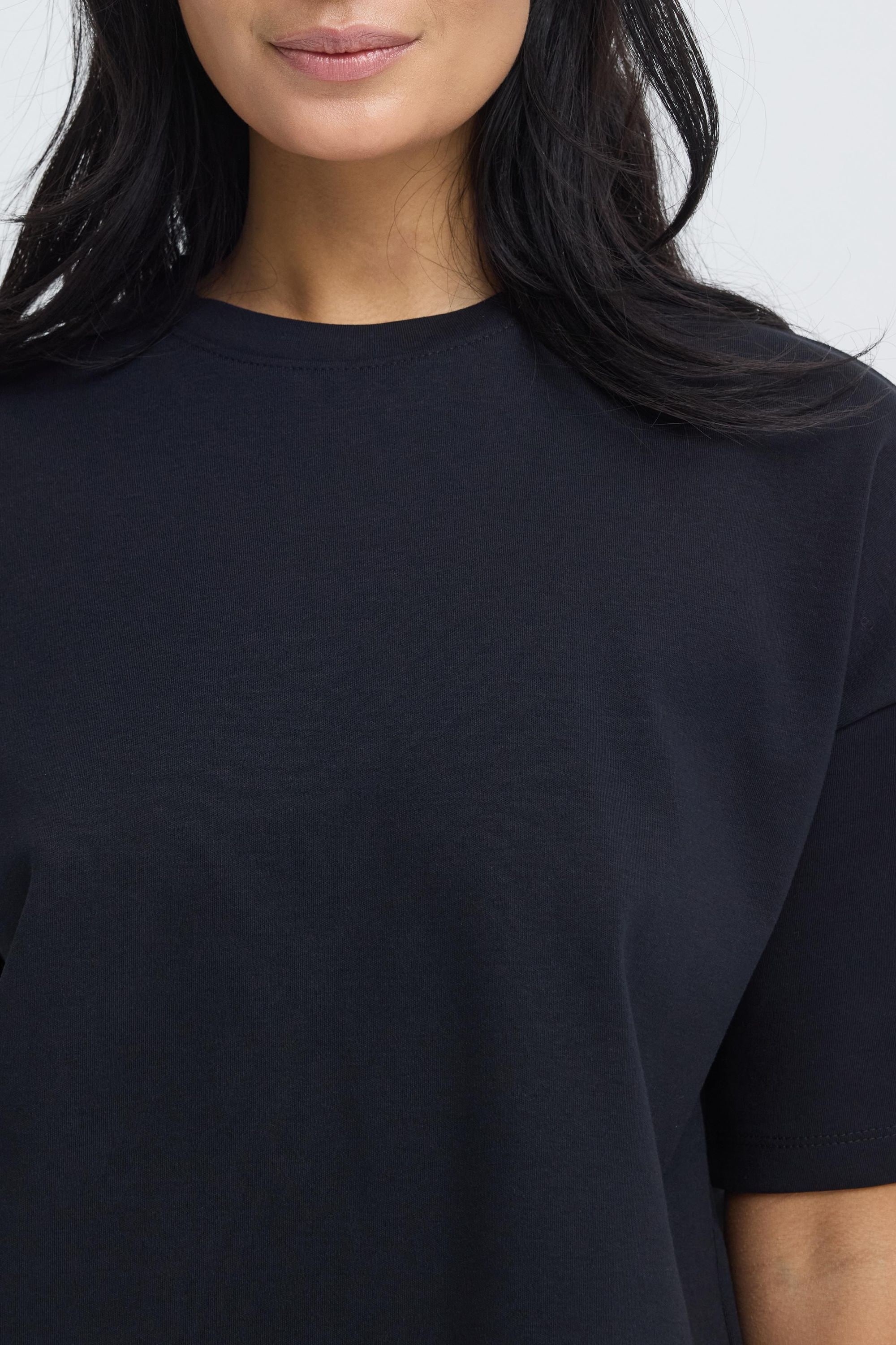 OXMO Sandy Crop Boxy Crew Neck Shirt Gray / S 5
