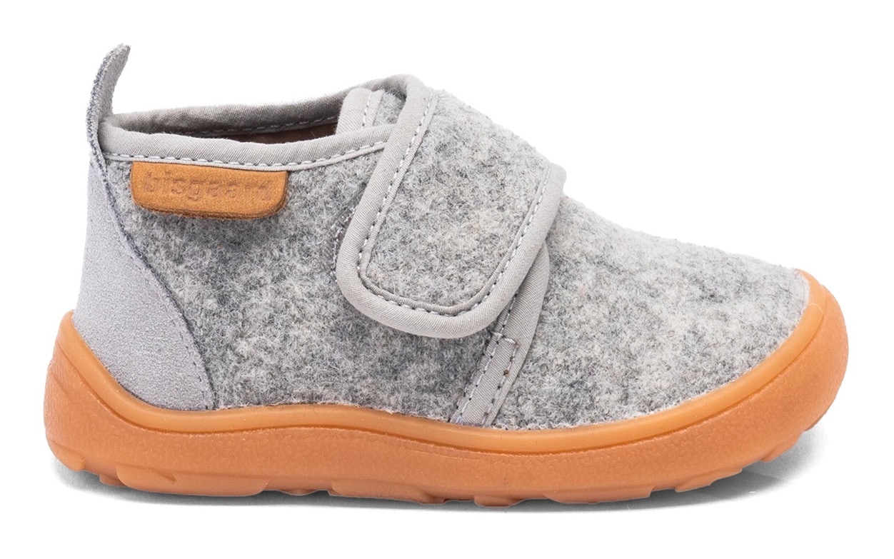 Bisgaard Barfußschuh »barefoot basic«, Hausschuh mit Klettverschluss, Größenschablone zum Download