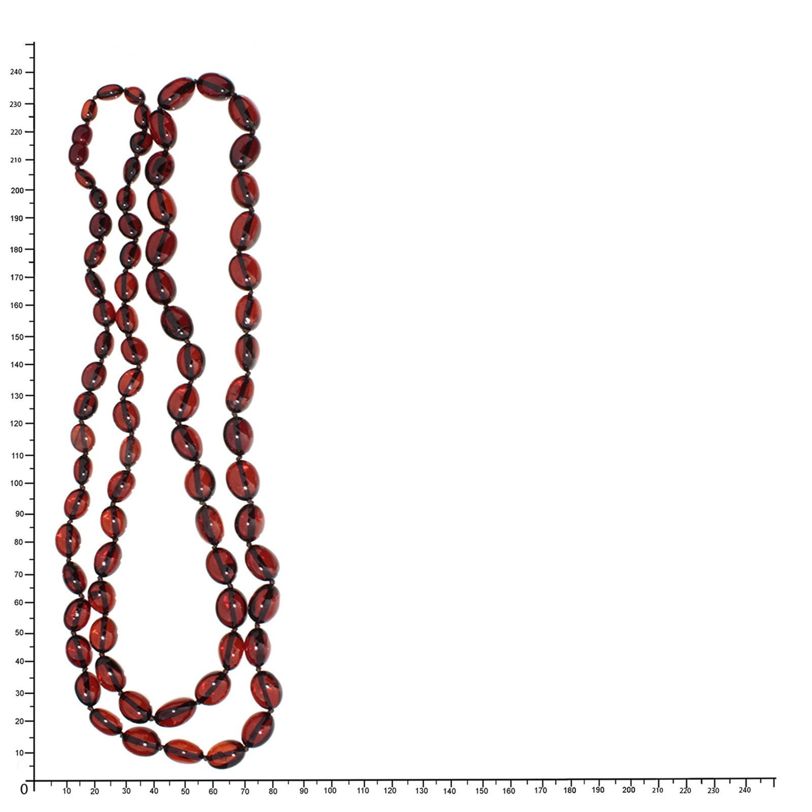 OSTSEE-SCHMUCK Gliederkette »Ostsee-Schmuck Kette Olive XXL-100 cm- Kette Olive XXL-100 cm-«, (1 tlg.)