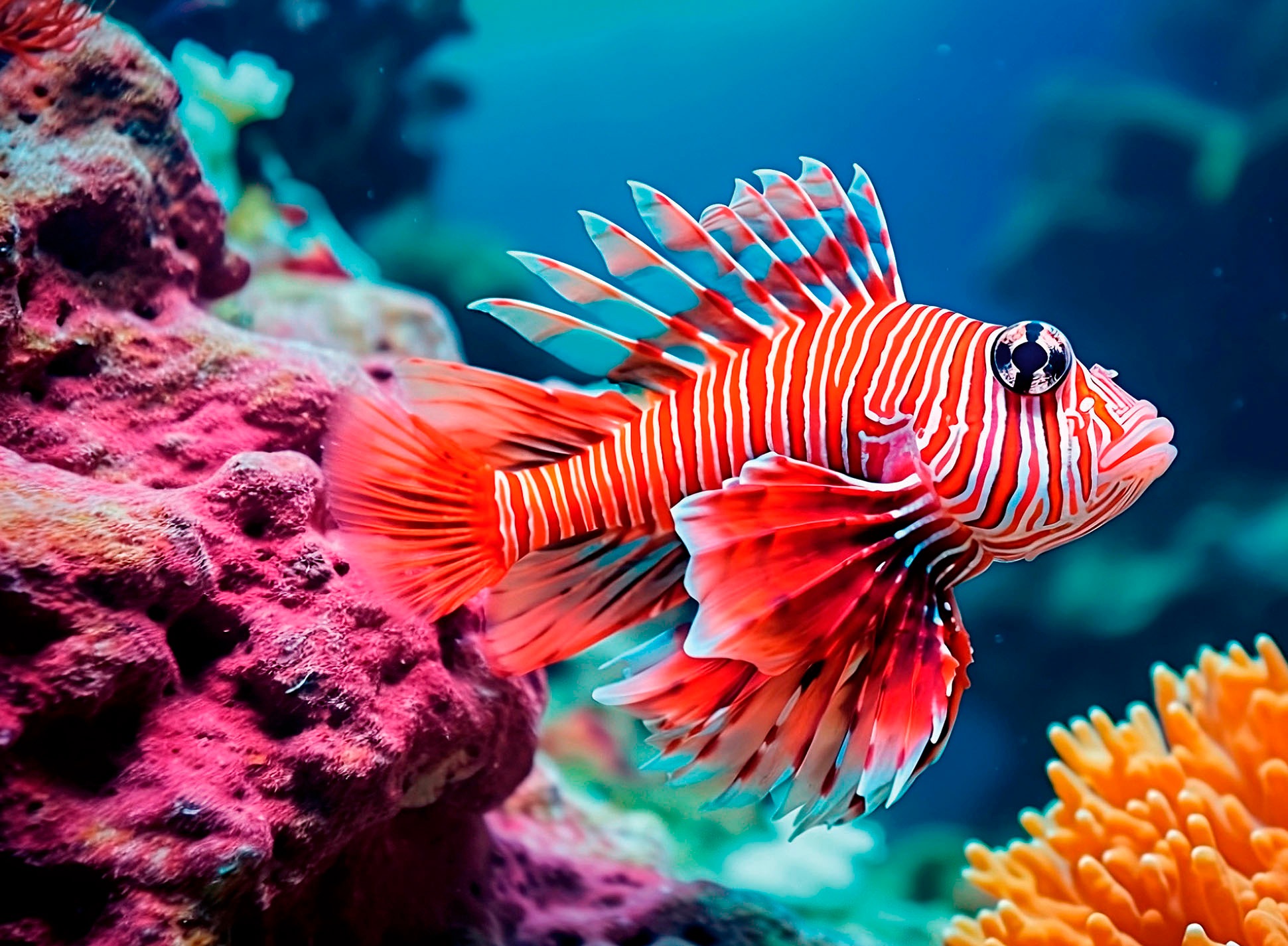 Ravensburger Puzzle »Colorful Animals, Red Lionfish«, Made in Germany