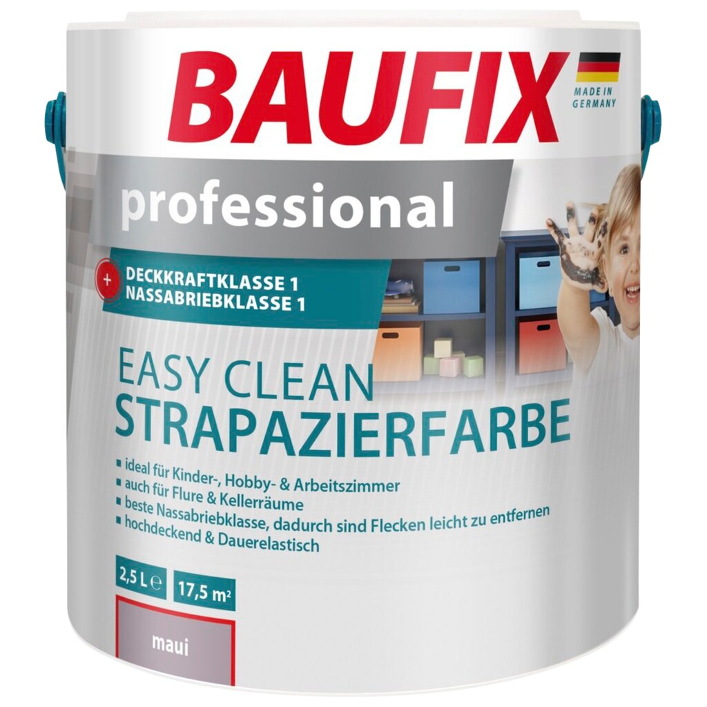 Baufix Wand- und Deckenfarbe »professional Easy Clean Strapazierfarbe«