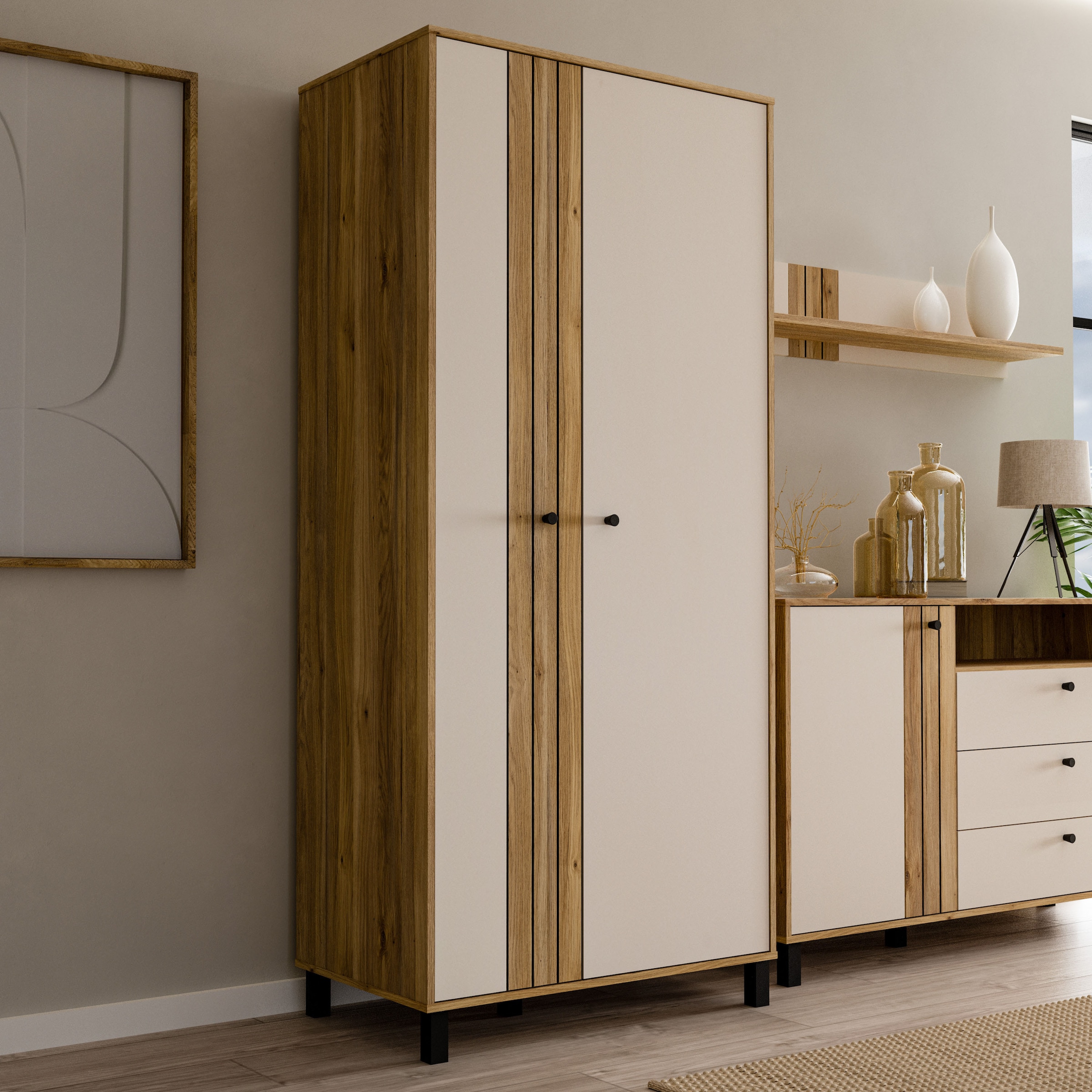 Highboard »Killarney«, Schrank, Stauraum, Soft Close, Kleiderstange