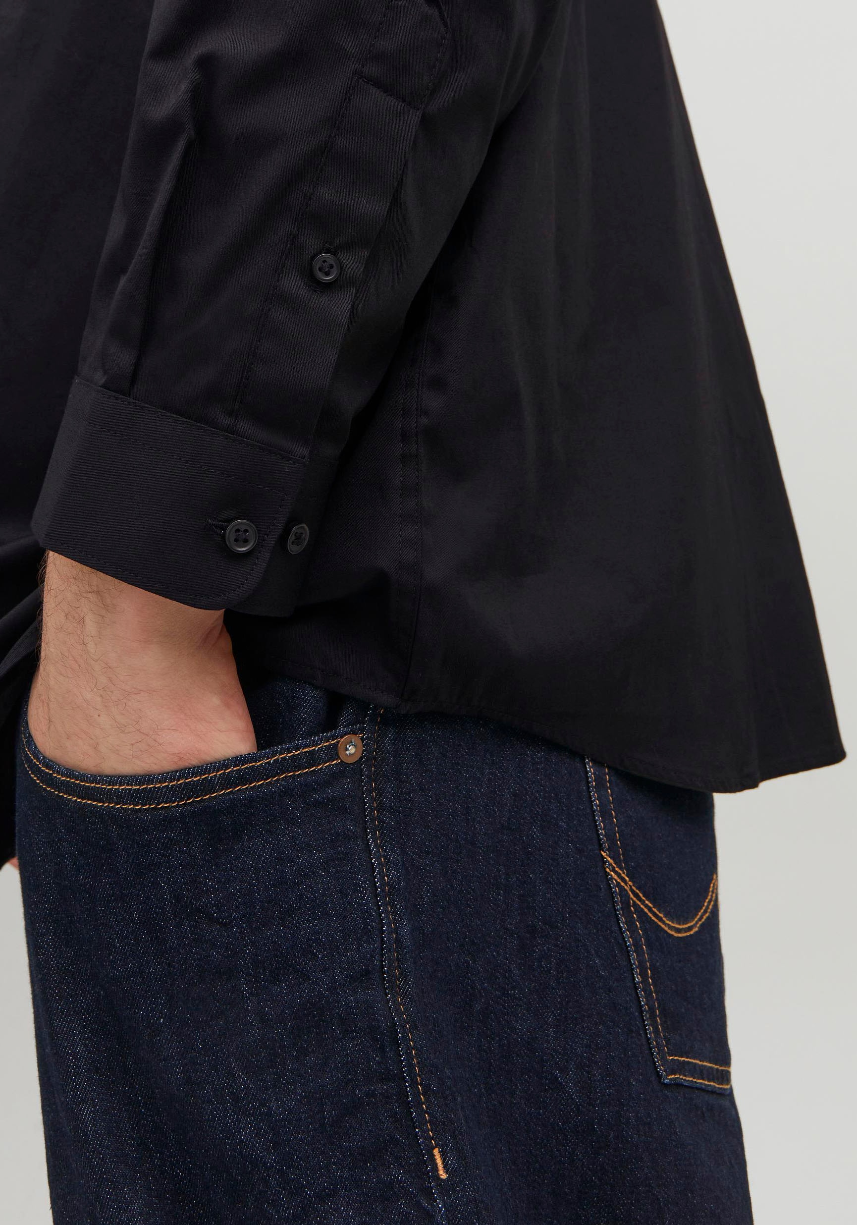 Jack & Jones PlusSize Langarmhemd »JPRBLACARDIFF SHIRT«