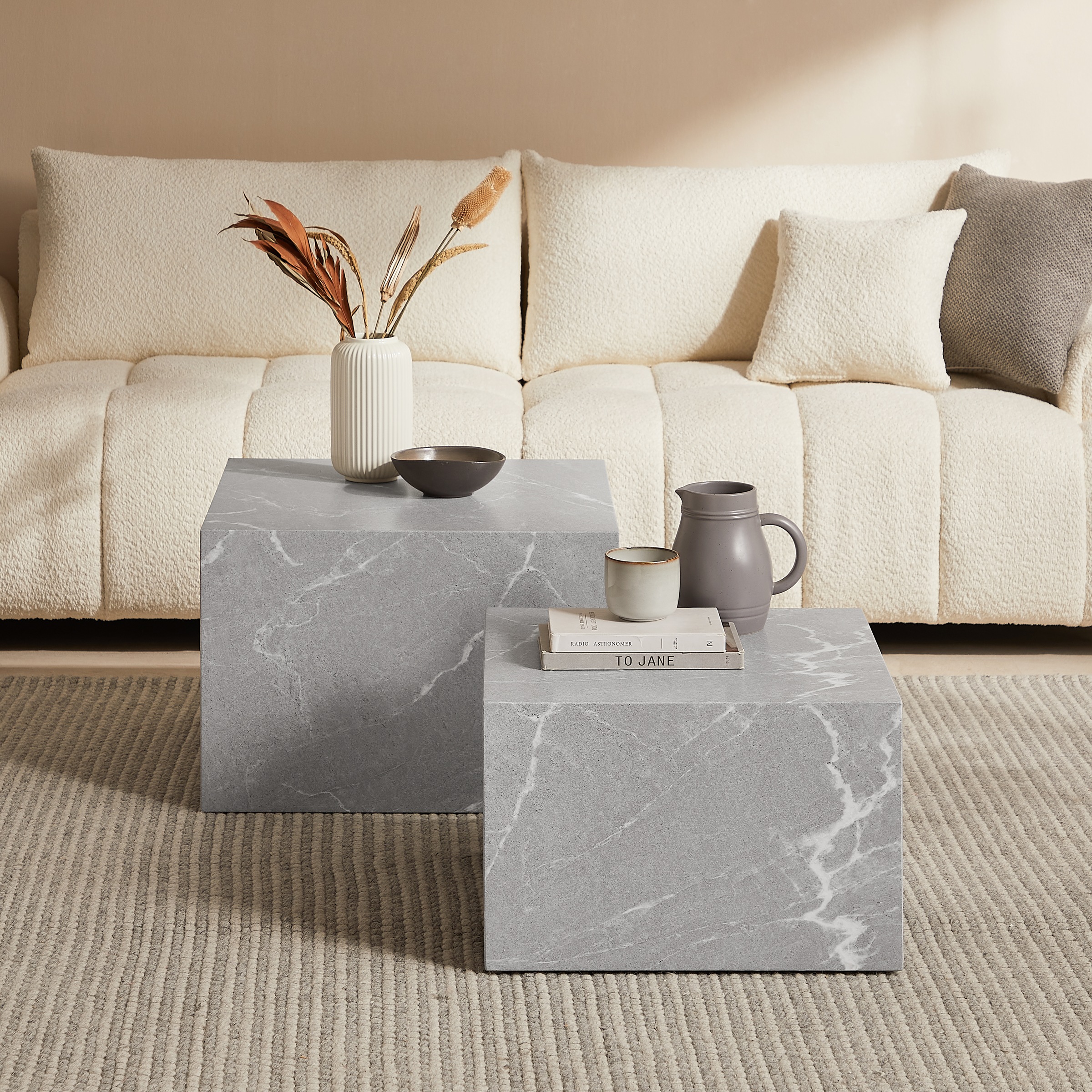 SalesFever Couchtisch "Almeria - stilvoller Couch- und Beistelltisch", (Set günstig online kaufen