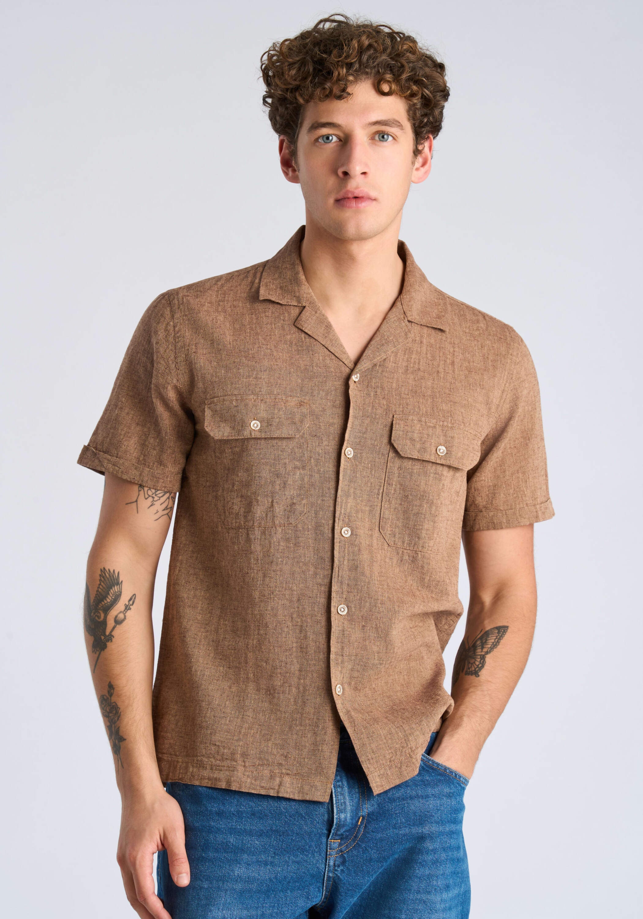 LINDBERGH Leinenhemd "Leinenhemd Relaxed Fit" günstig online kaufen