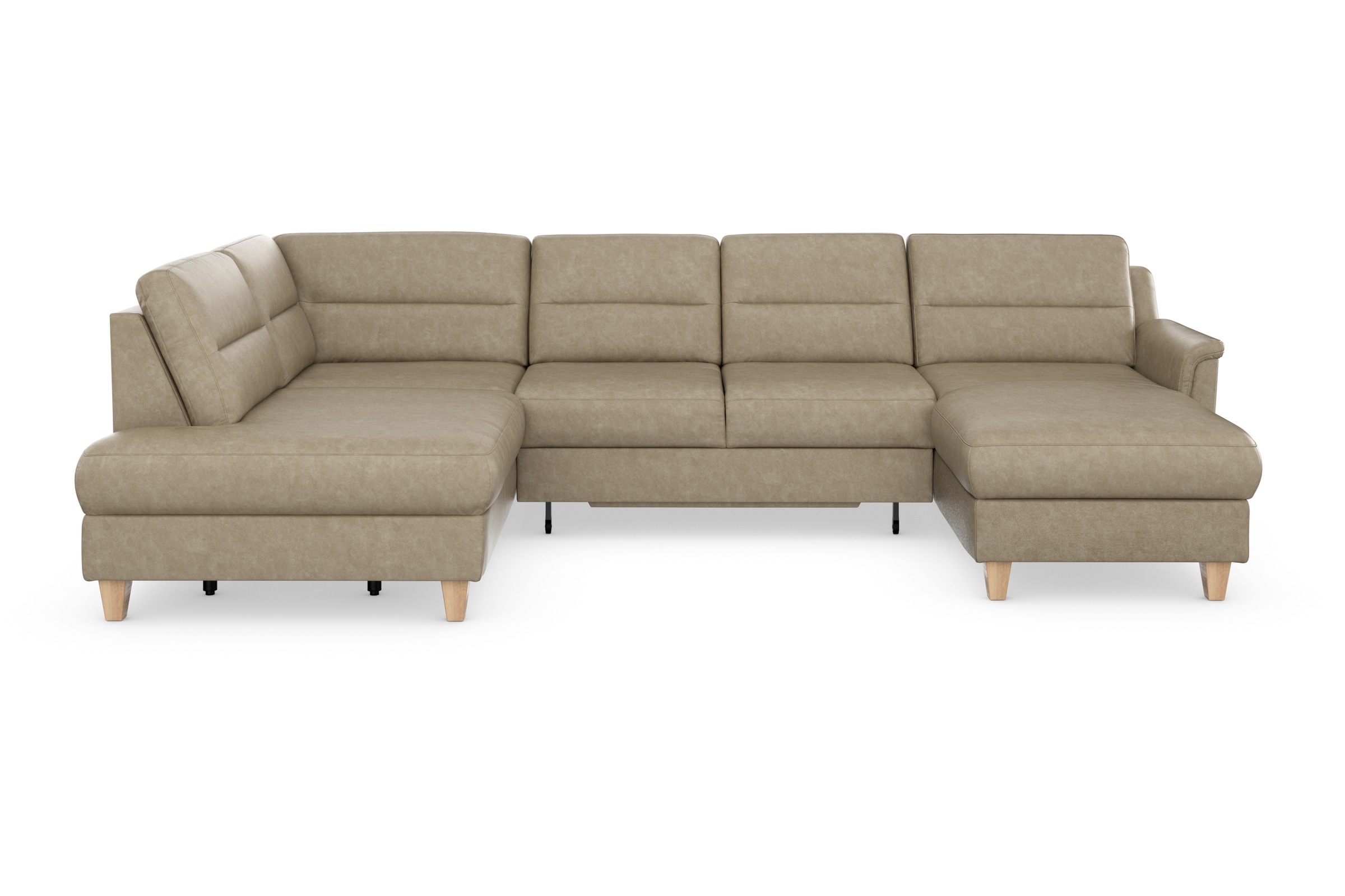 sit&more Wohnlandschaft »Farö U-Form«, inklusive Federkern, wahlweise mit Bettfunktion und Bettkasten