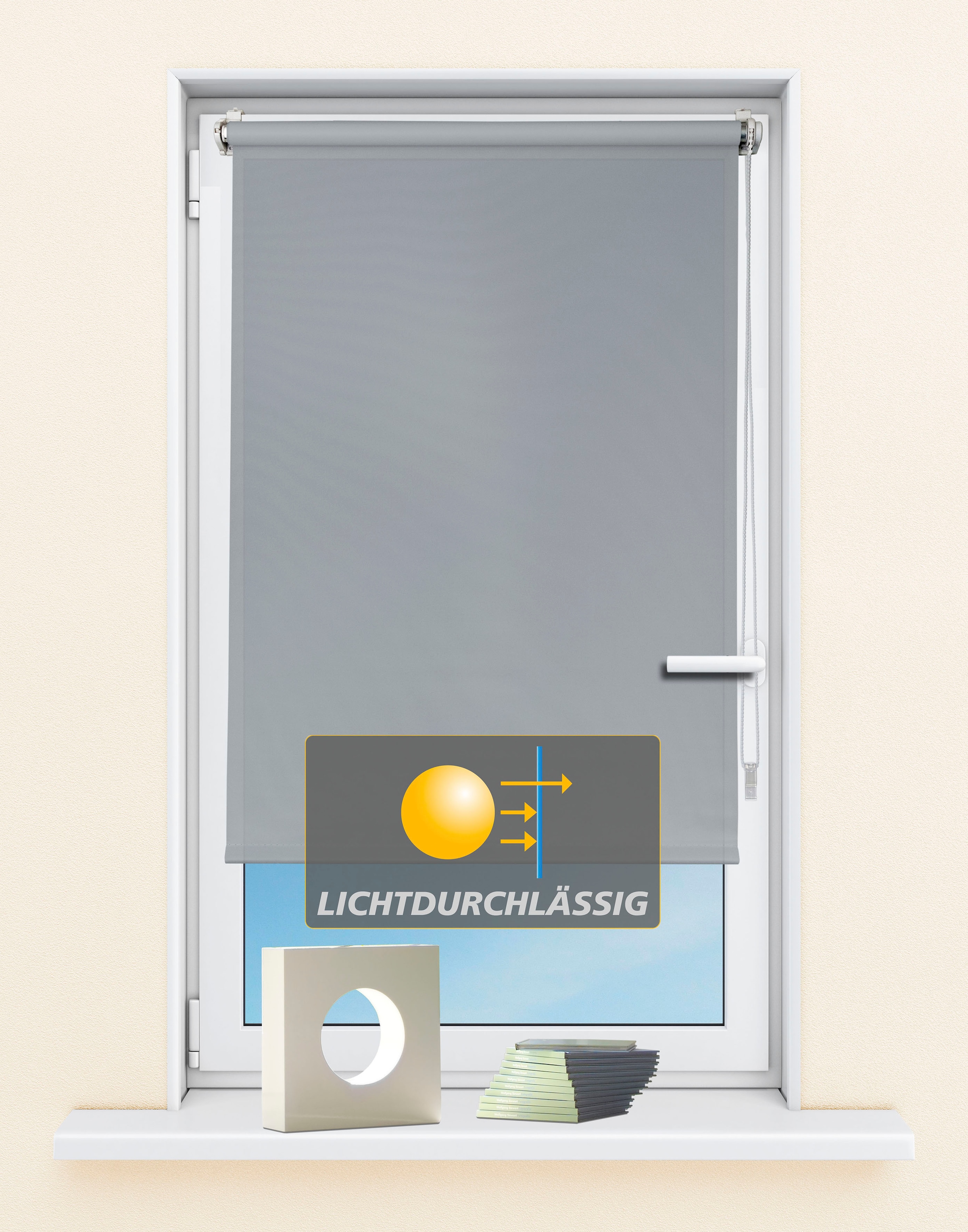 Kutti "Seitenzugrollo Ida, Lichtschutz, Klemmfix, ohne Bohren, Fixmaß" Lichtschutz ohne Bohren Sichtschutz, Sonnenschutz