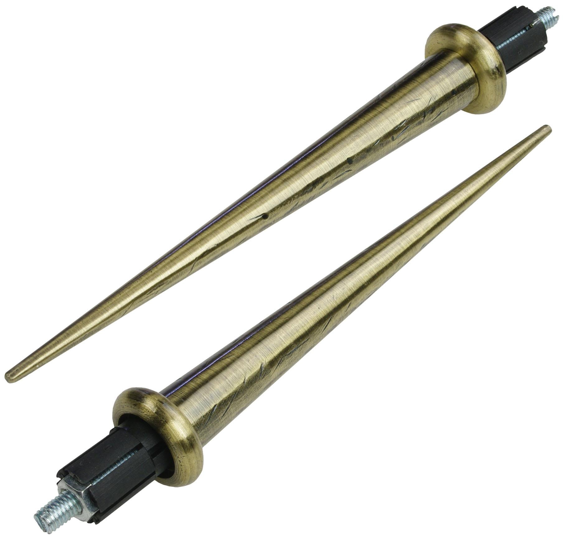 Liedeco Gardinenstange "Esp Spitze" Ø 16 mm 1 läufig-läufig Fixmaß 1-läufig günstig online kaufen