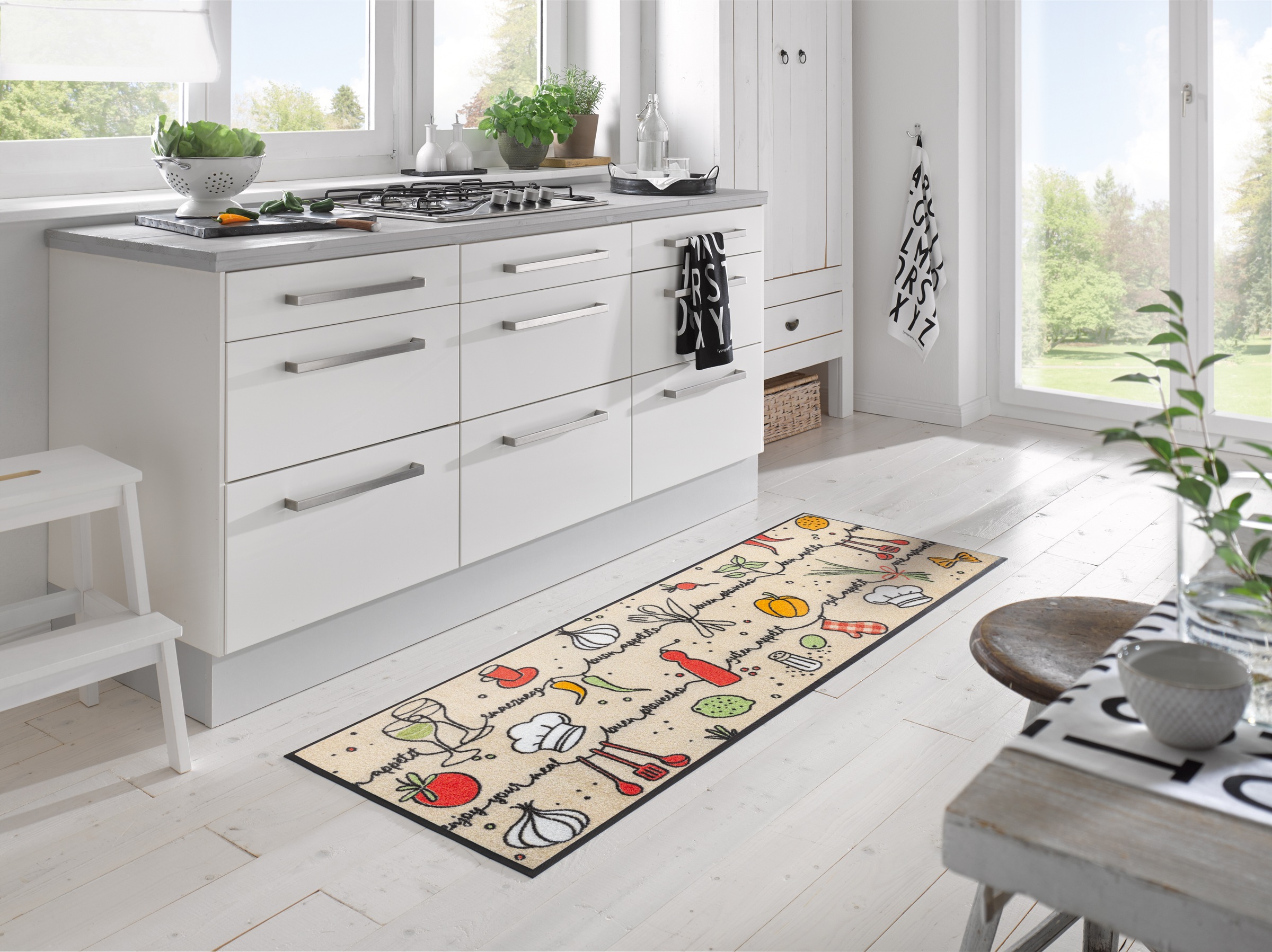 wash+dry by Kleen-Tex Fußmatte "Flavour Trail" rechteckig 7 mm Höhe günstig online kaufen