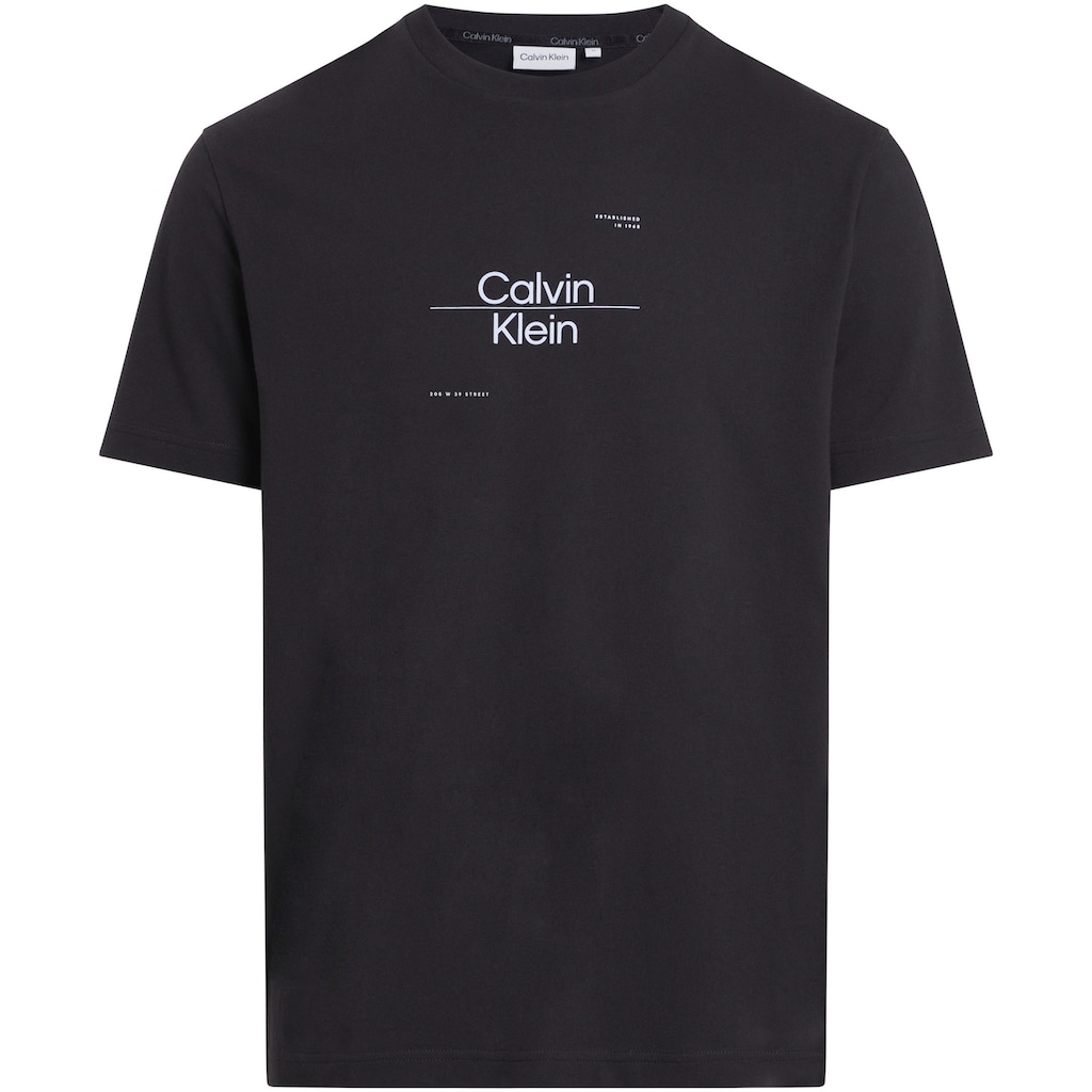 Calvin Klein Big&Tall T-Shirt »BT-OPTIC LINE LOGO T-SHIRT«, Große Größen