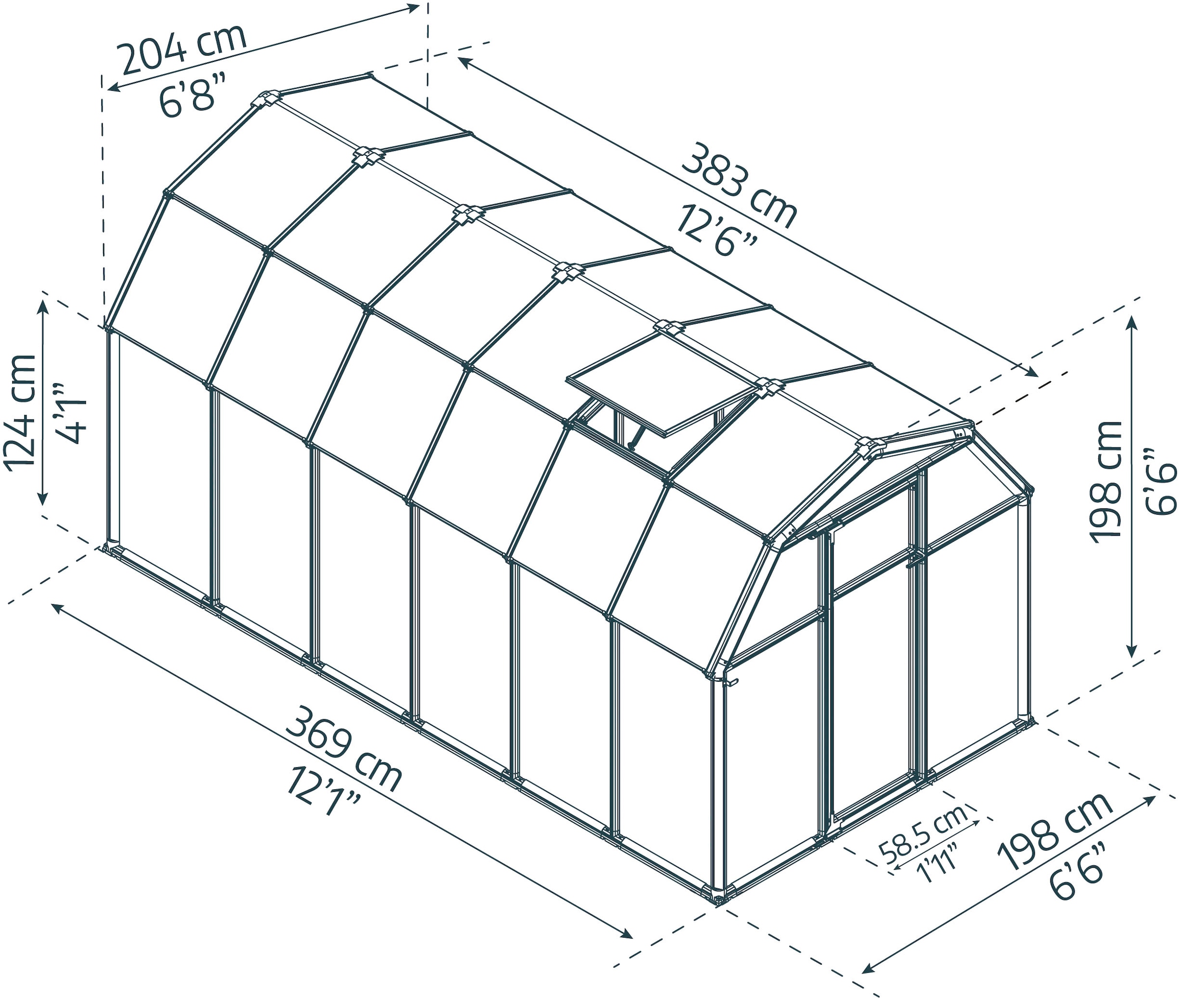 Palram - Canopia Gewächshaus »Eco Grow« lebenslang widerstandsfähige Wandpaneele