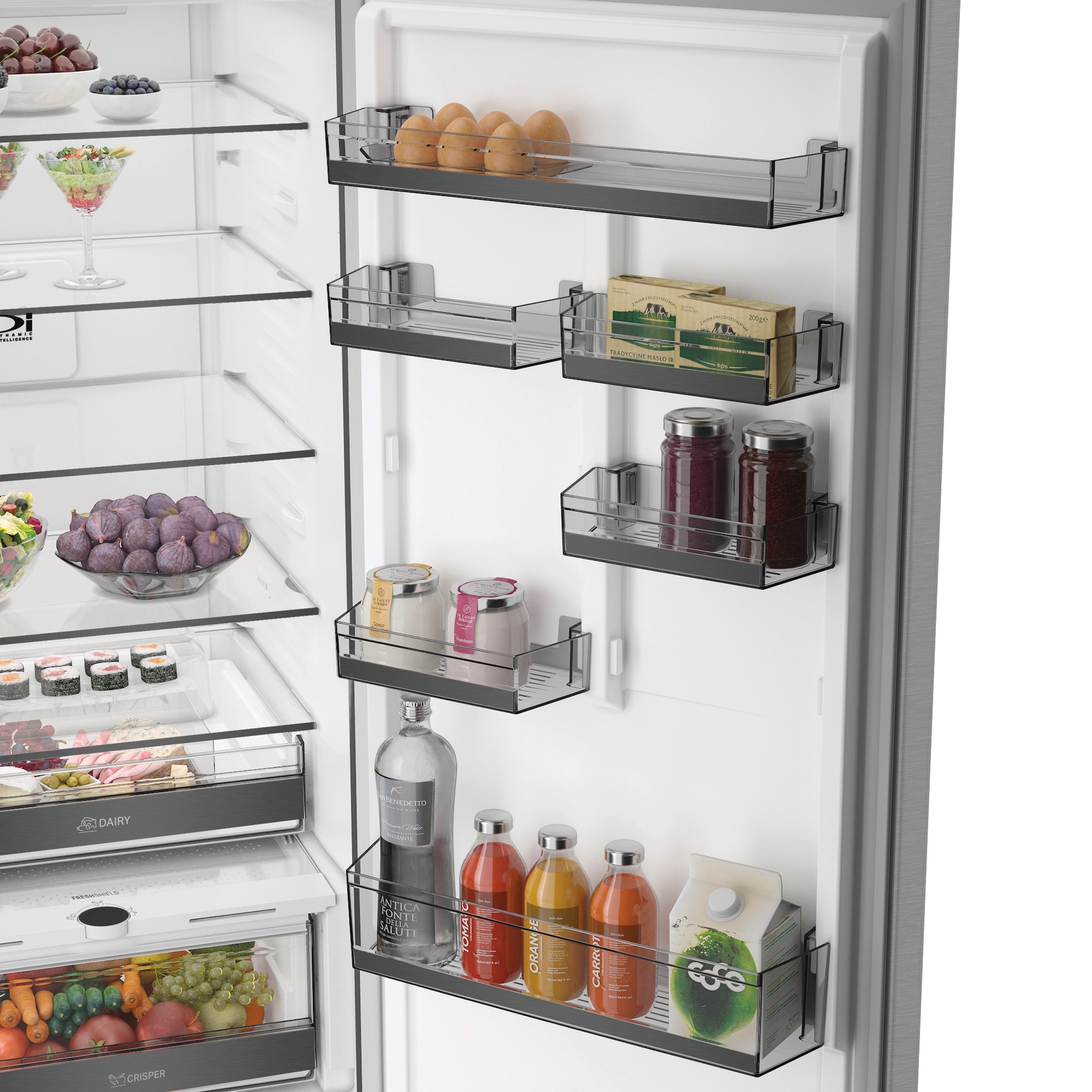 BAUKNECHT Kühl-/Gefrierkombination »KGN ECO 201AM IN« 203,5 cm hoch 59,5 cm breit FreshShield